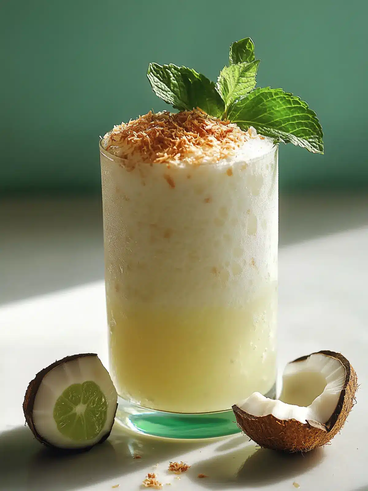 Coconut Kiss Mocktail: Your Tropical Escape in a Glass 3 Coconut Kiss mocktail