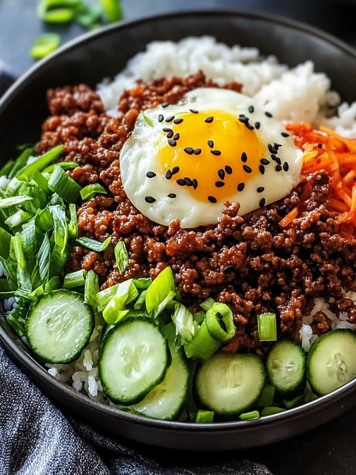 Savory Korean Ground Beef Bowl Ready in 25 Minutes 4 Korean Ground Beef Bowl