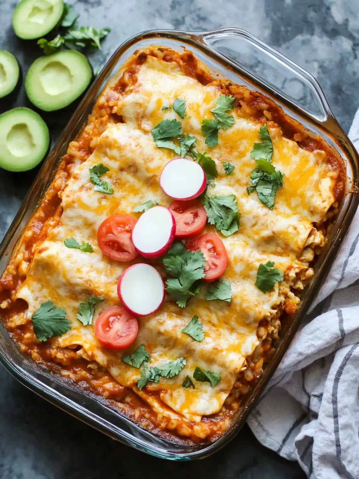 Cauliflower Rice Chicken Enchilada Casserole for Cozy Nights 4 Cauliflower Rice Chicken Enchilada Casserole