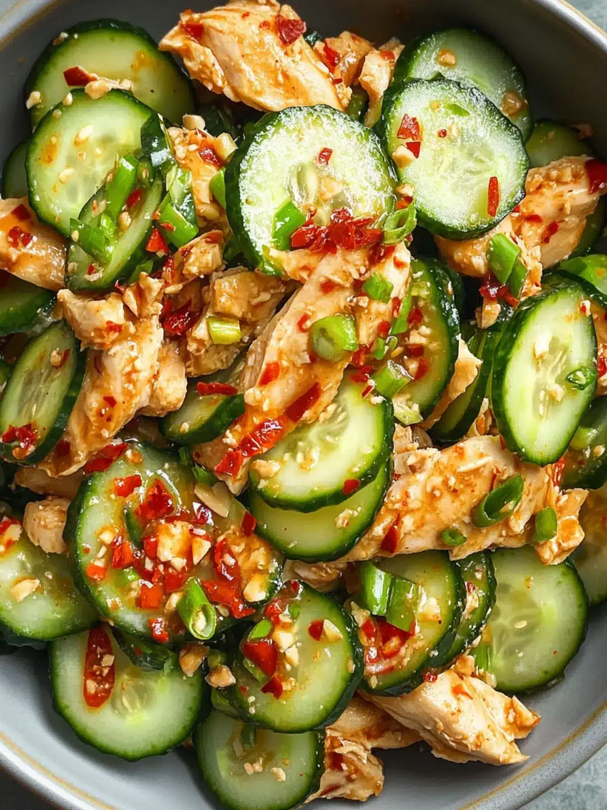 Zesty Thai Cucumber Salad with Chicken You ll Crave Daily 2 Thai Cucumber Salad with Chicken