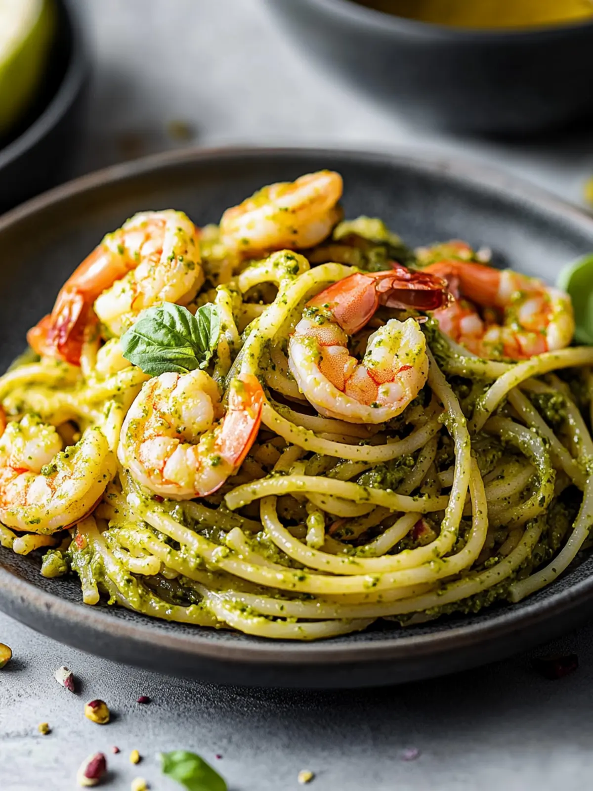 Prawn and Pistachio Pesto Pasta Recipe for Flavor Lovers 2 Prawn and pistachio pesto pasta recipe