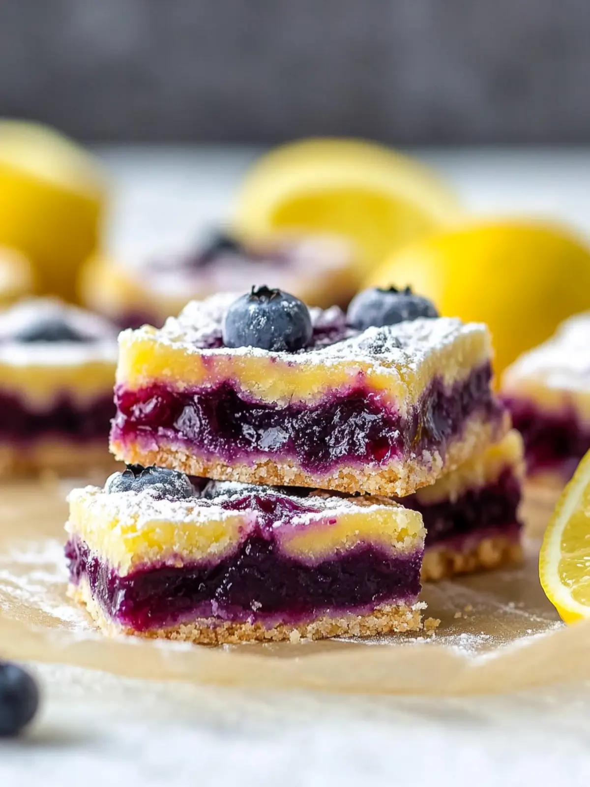 Delicious Blueberry Lemon Curd Bars with Shortbread Crust 3 Blueberry Lemon Curd Bars