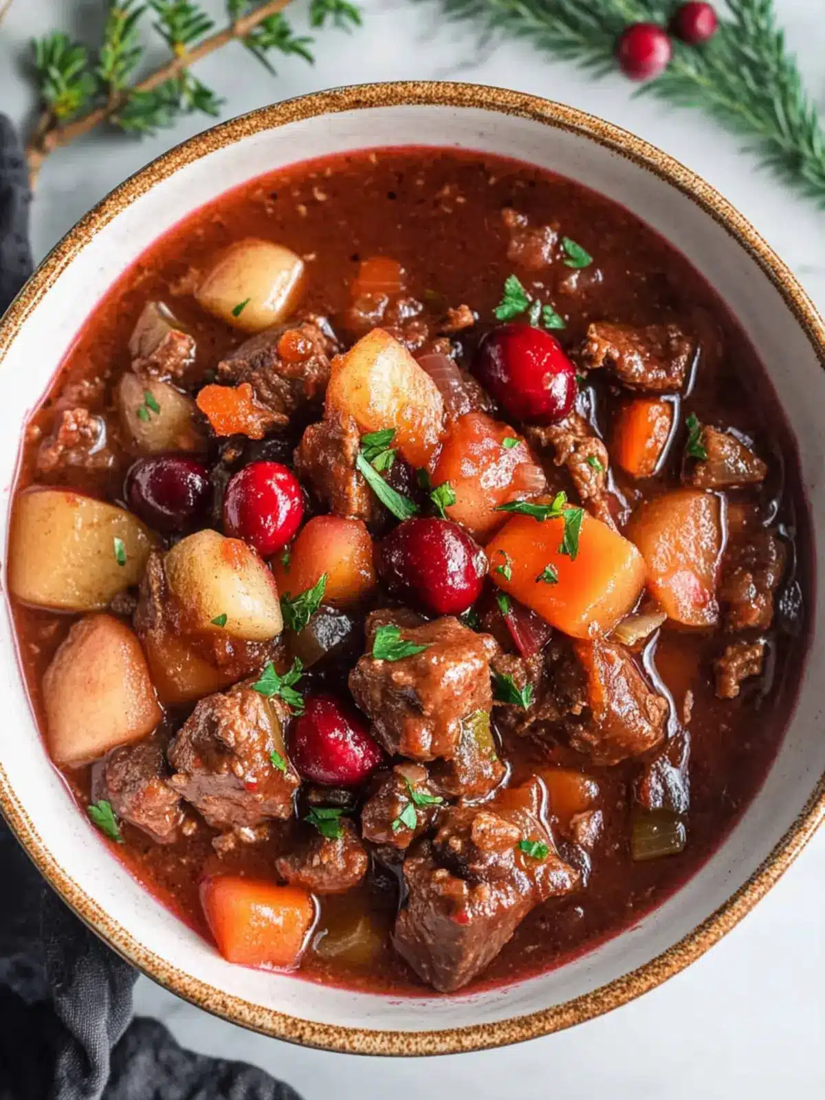 Cranberry Apple Beef Stew That's Perfect for Cozy Nights 4 Cranberry Apple Beef Stew