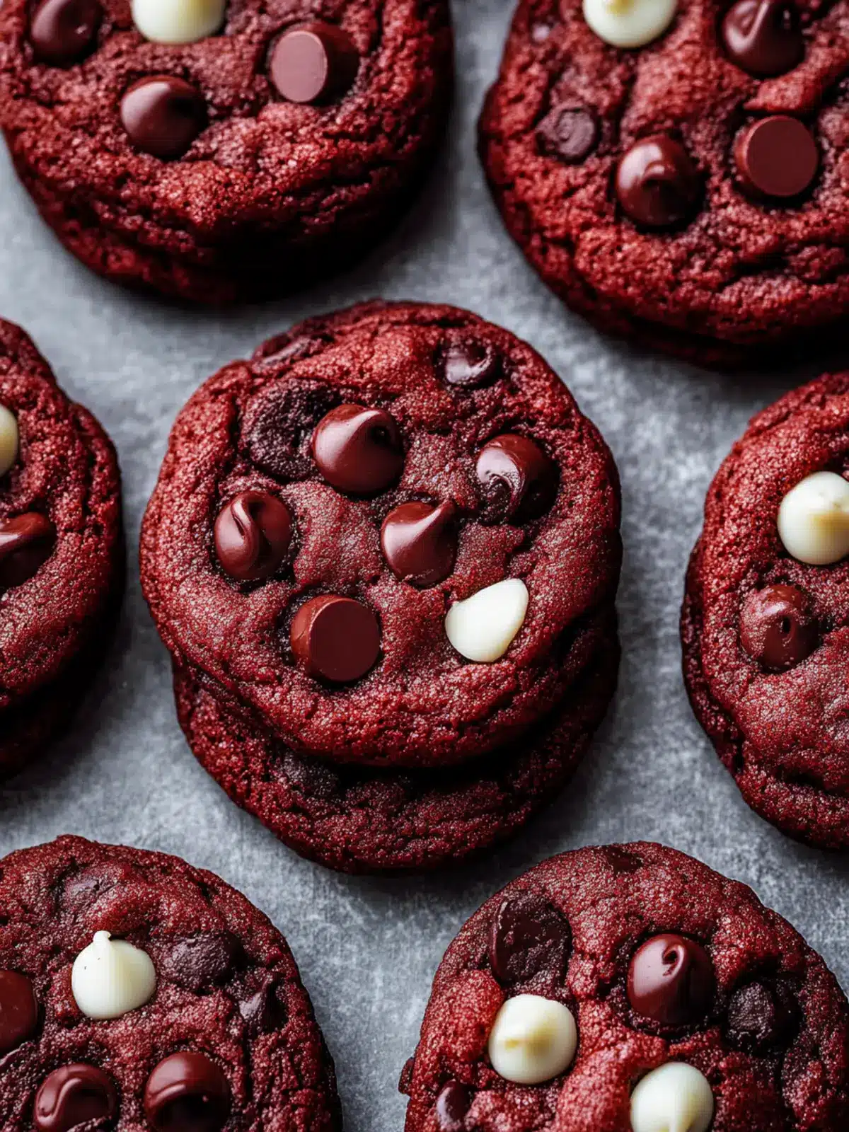 Delightful Red Velvet Chocolate Chip Cookies You ll Love 2 Red Velvet Chocolate Chip Cookies