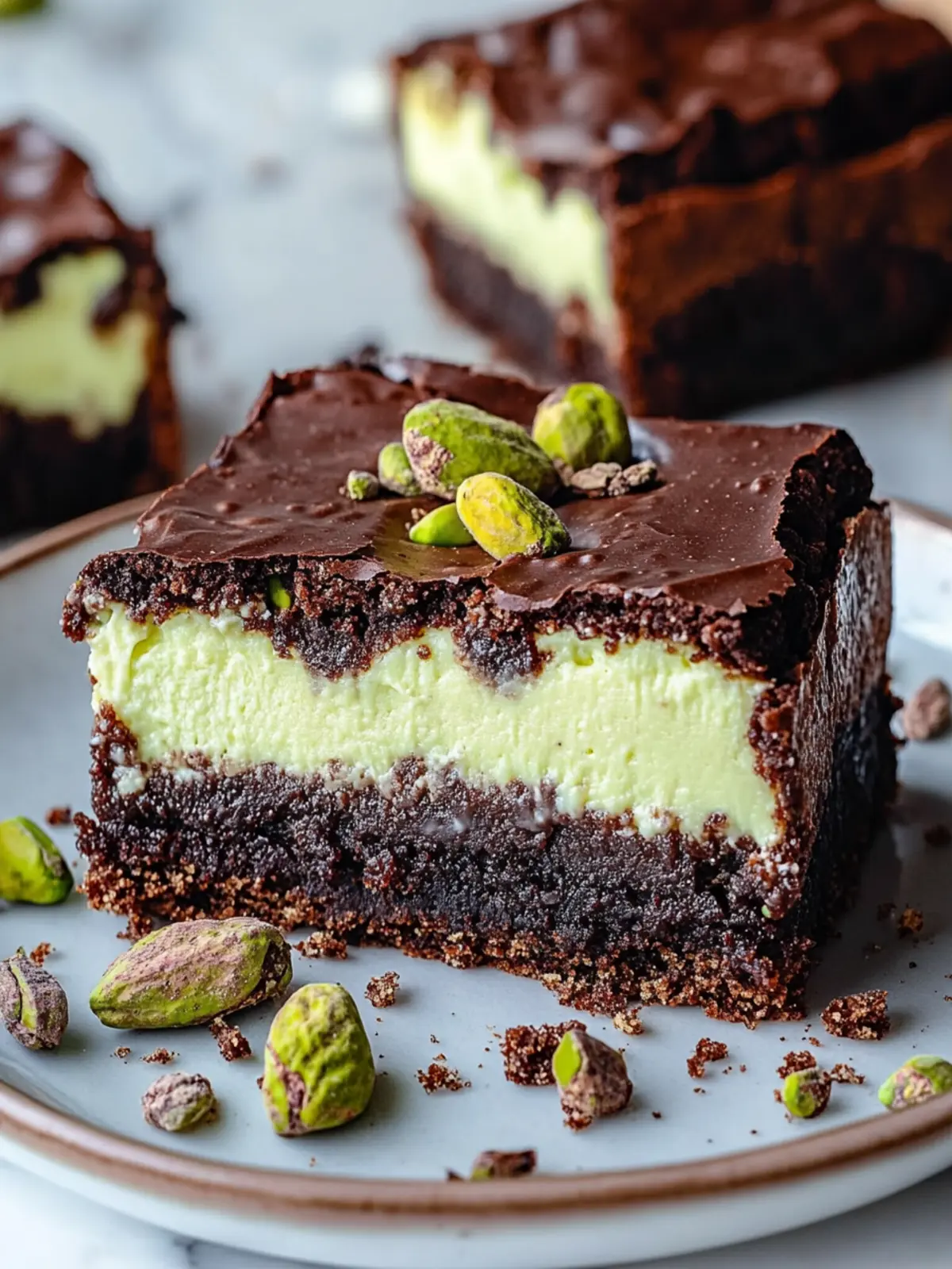 Irresistible Pistachio Cheesecake Brownies to Indulge In 3 Pistachio Cheesecake Brownies