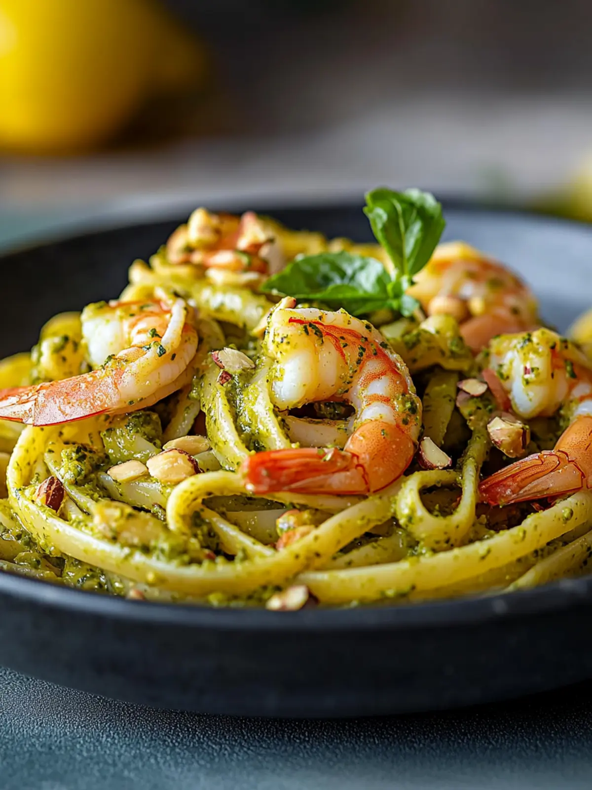 Prawn and Pistachio Pesto Pasta Recipe for Flavor Lovers 3 Prawn and pistachio pesto pasta recipe