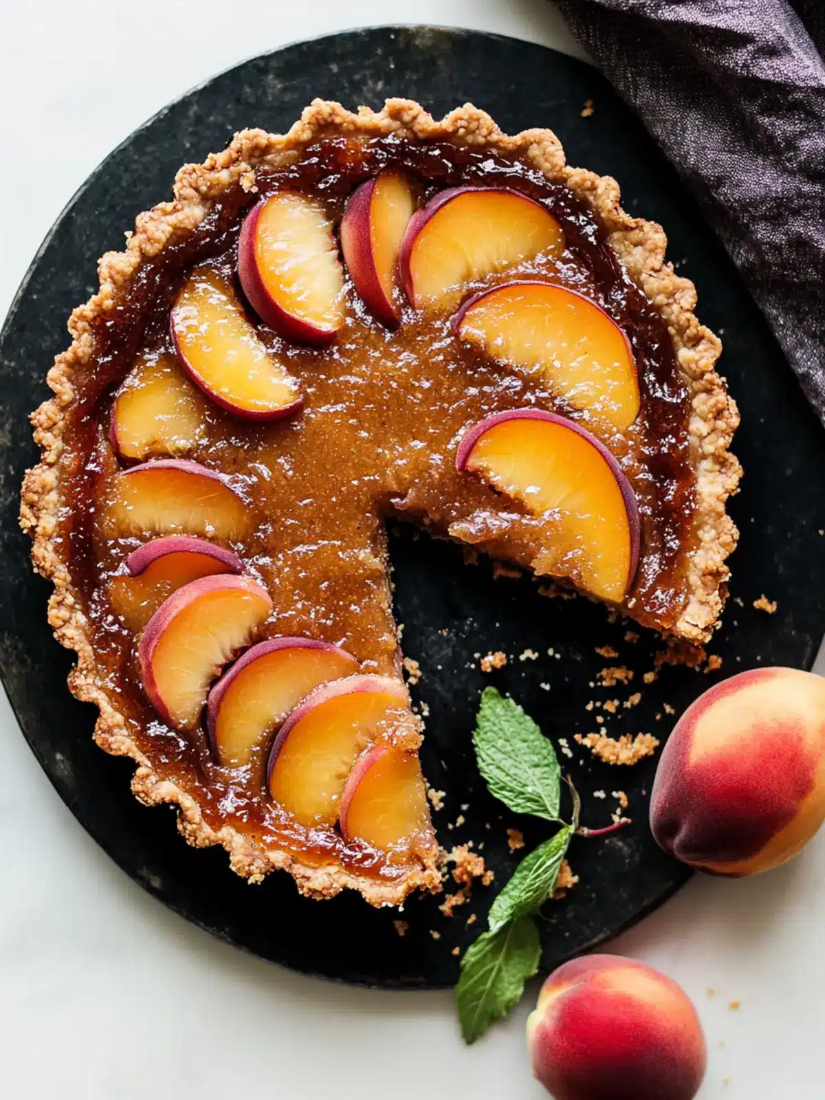 Discover the Joy of Spiced Miso Peach Tart Today! 4 Spiced Miso Peach Tart