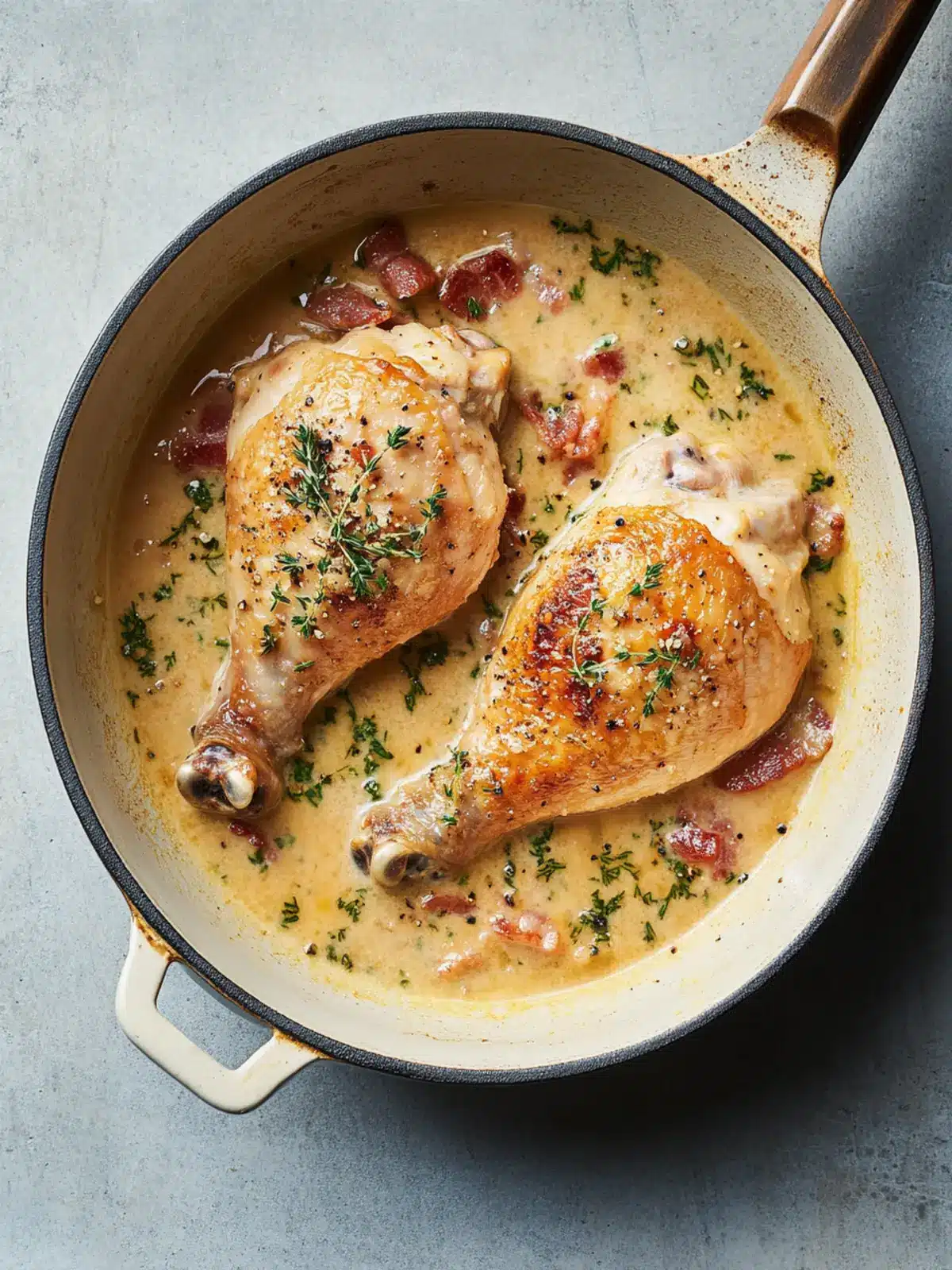 Bistro Chicken with Bacon, Tarragon and Crème Fraîche Bliss 2 Bistro Chicken with Bacon, Tarragon and Crème Fraîche
