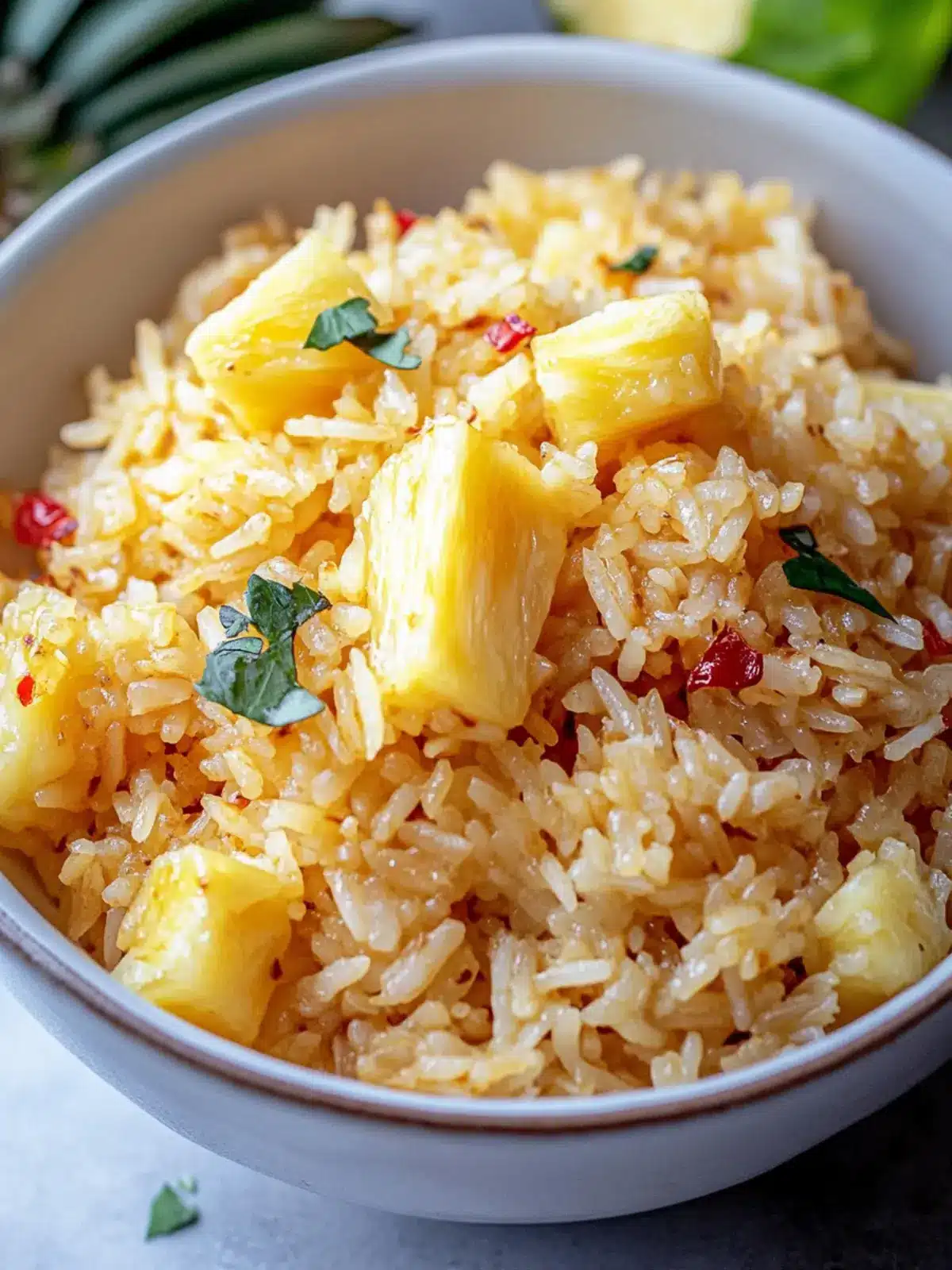 Vibrant Pineapple Rice: Quick, Sweet, and Spicy Delight! 2 Pineapple Rice