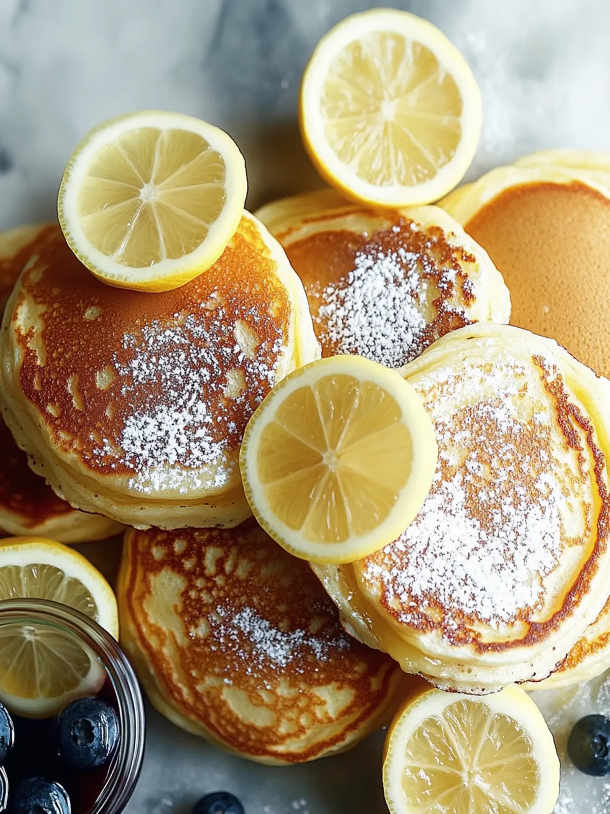 Lemon Ricotta Pancakes with Blueberry Syrup for Ultimate Joy 2 Lemon Ricotta Pancakes with Blueberry Syrup
