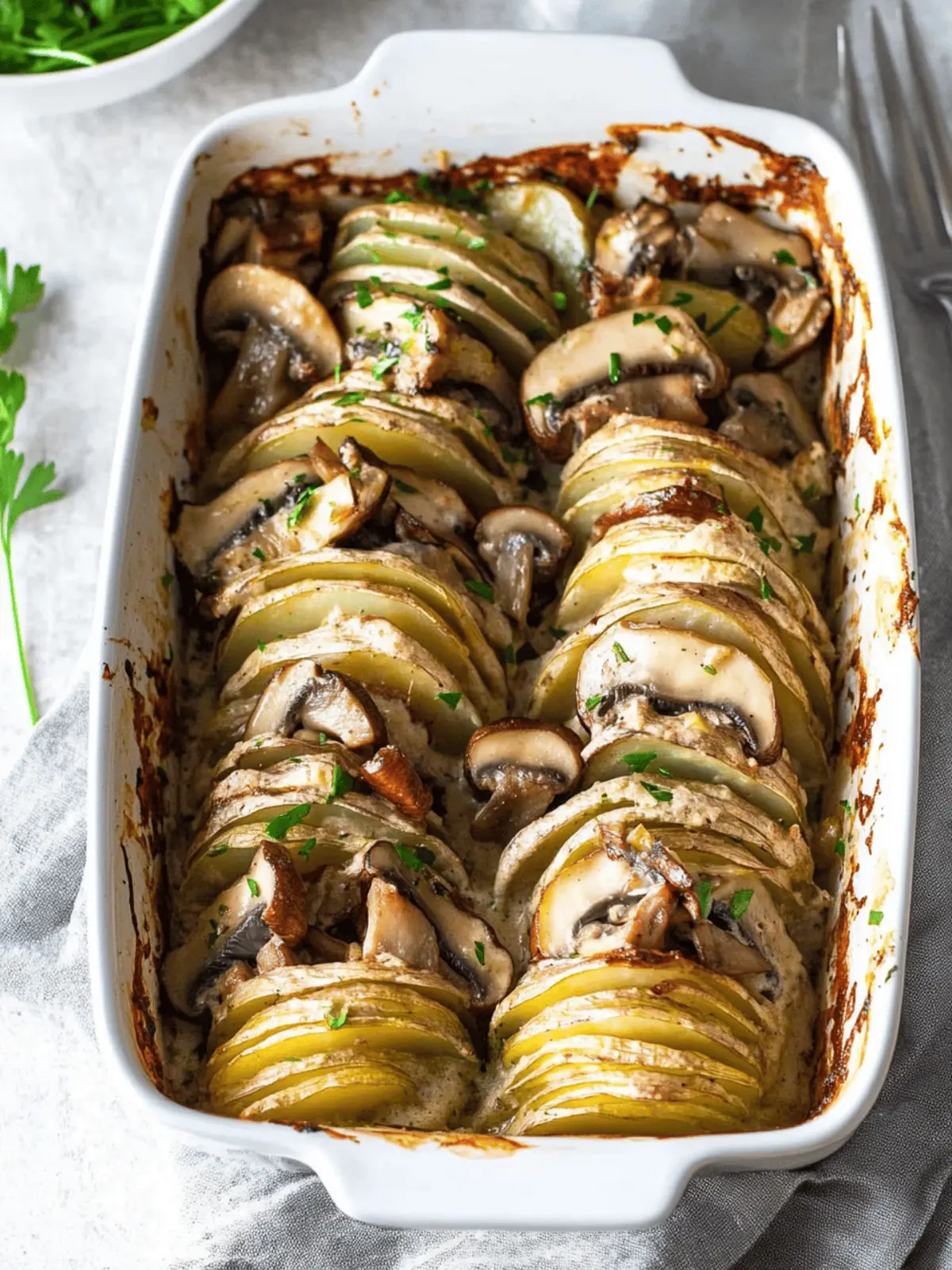 Creamy Whole30 Mushroom Hasselback Potato Gratin Delight 4 Creamy Whole30 Mushroom Hasselback Potato Gratin