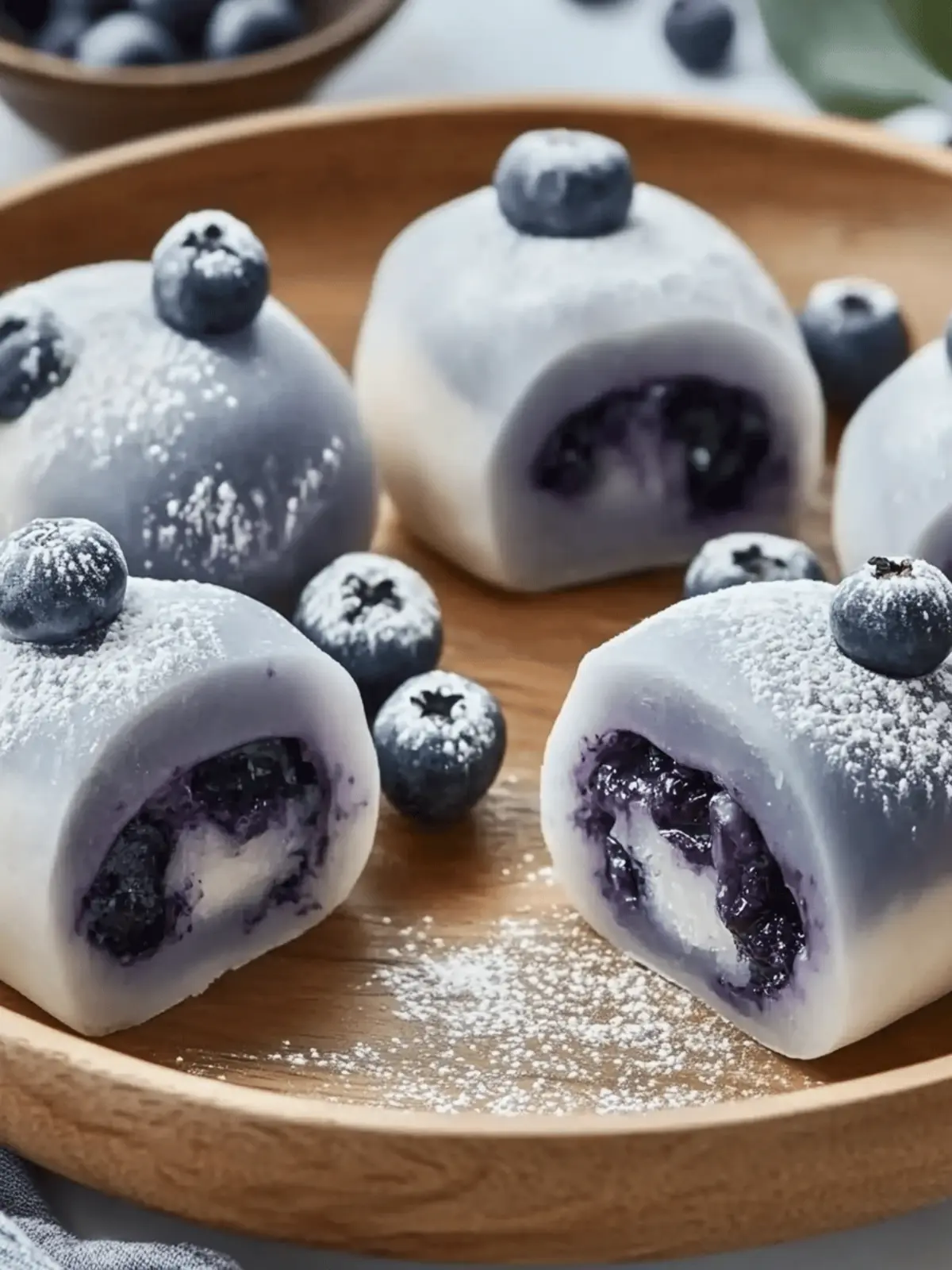 Delicious Blueberry Cream Mochi Buns You ll Love to Make 4 Blueberry Cream Mochi Buns