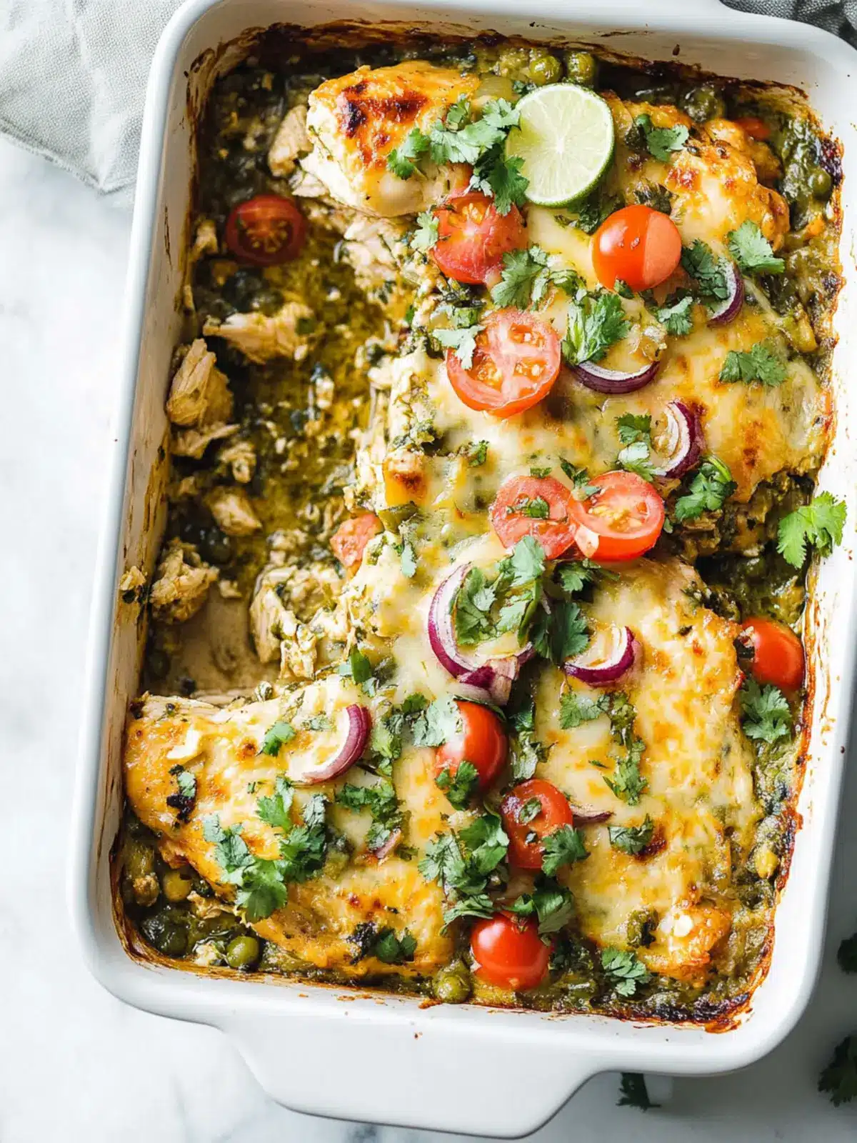 Salsa Verde Chicken Casserole: A Flavorful Family Favorite 4 Salsa Verde Chicken Casserole