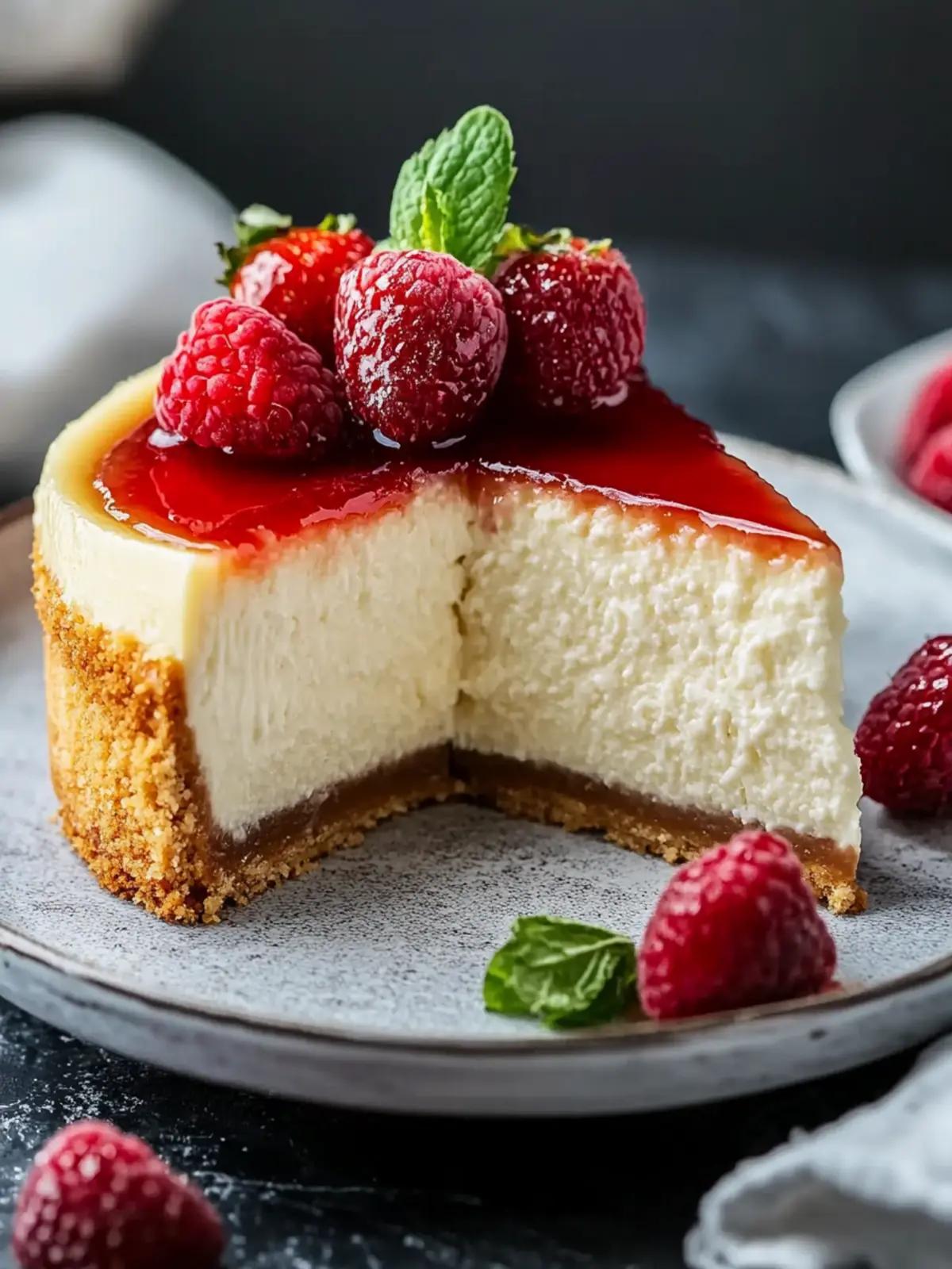 Classic New York Style Cheesecake: Indulge in Pure Joy 2 Classic New York Style Cheesecake