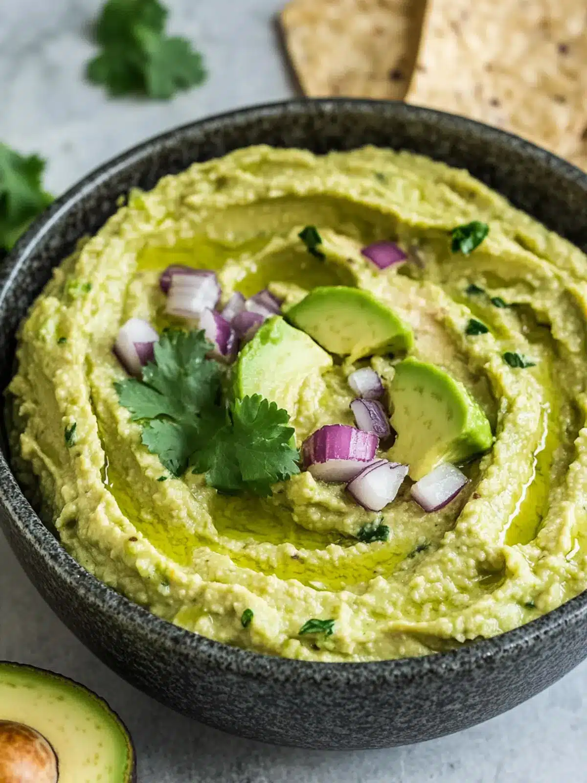 Creamy Avocado Cilantro Lime Hummus for Your Next Snack 3 Avocado Cilantro Lime Hummus