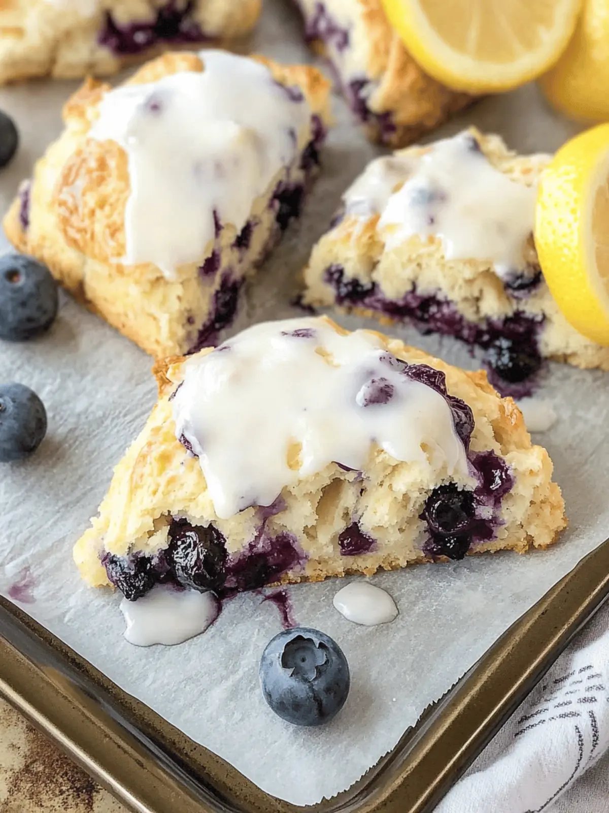 Delicious Lemon Blueberry Scones to Brighten Your Morning 4 Lemon Blueberry Scones