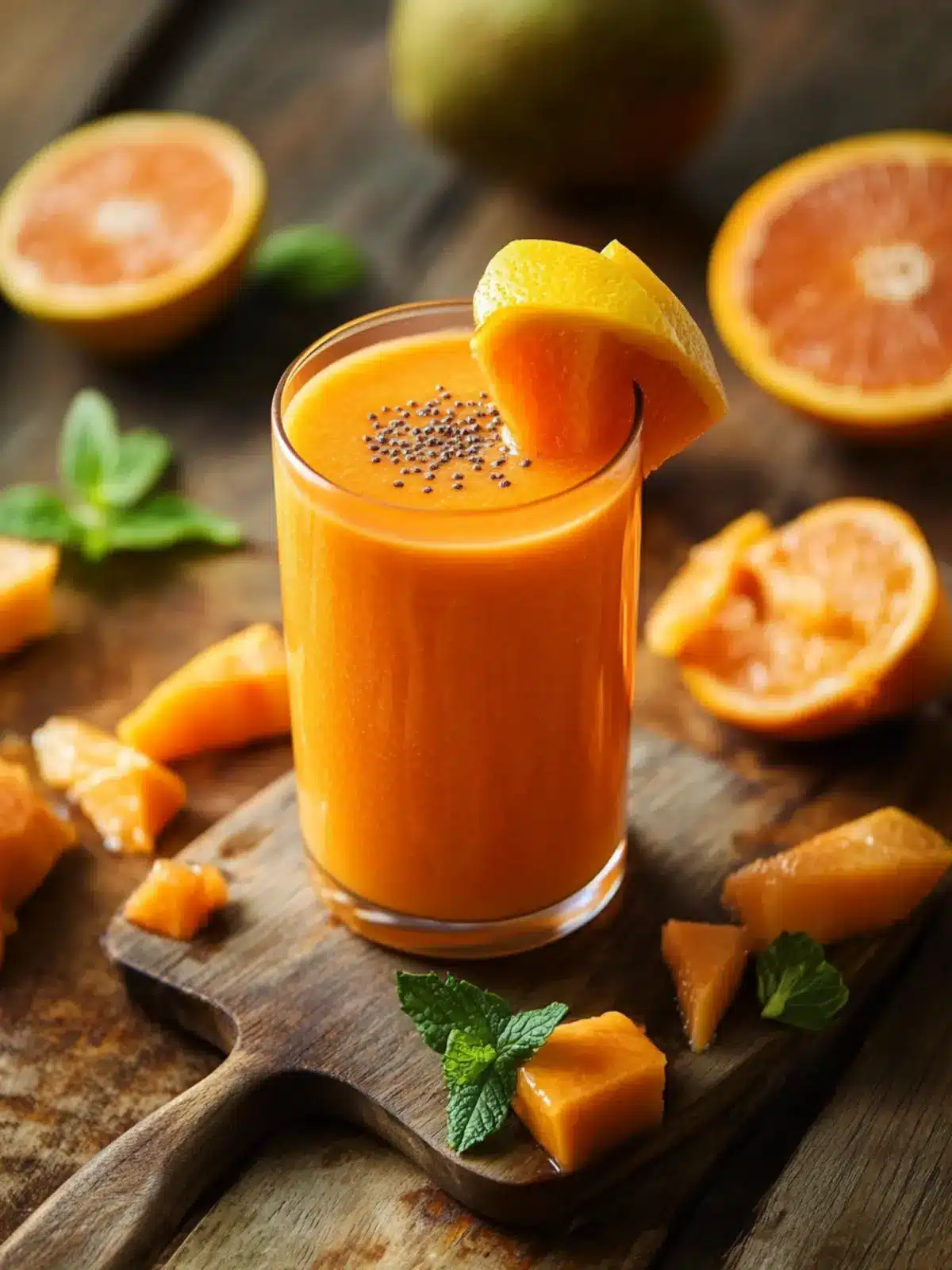 Refreshing Papaya Citrus Smoothie for a Tropical Twist 3 Papaya Citrus Smoothie