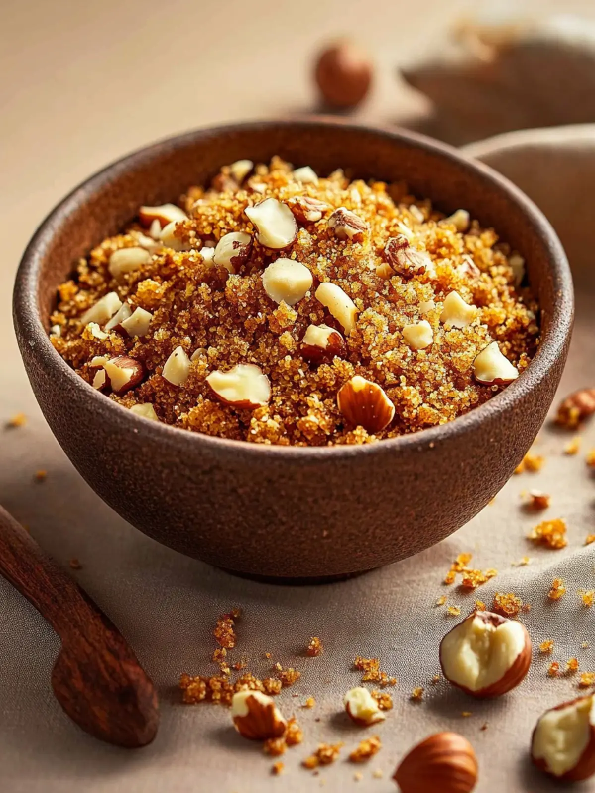 Irresistible Crunchy Hazelnut Praline Crumble Recipe 4 Crunchy Hazelnut Praline Crumble