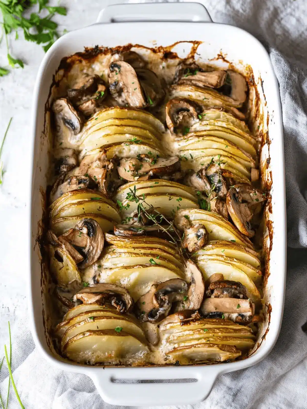 Creamy Whole30 Mushroom Hasselback Potato Gratin Delight 3 Creamy Whole30 Mushroom Hasselback Potato Gratin