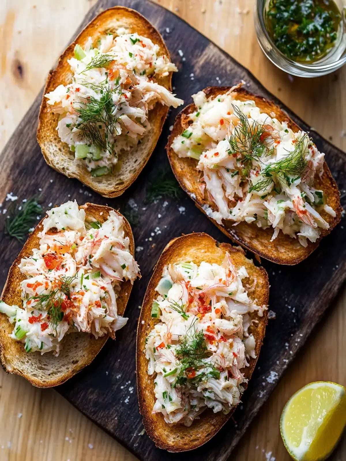 Irresistible Snow Crab & Fennel Chili Toast for Home Chefs 4 Snow Crab & Fennel Chili Toast