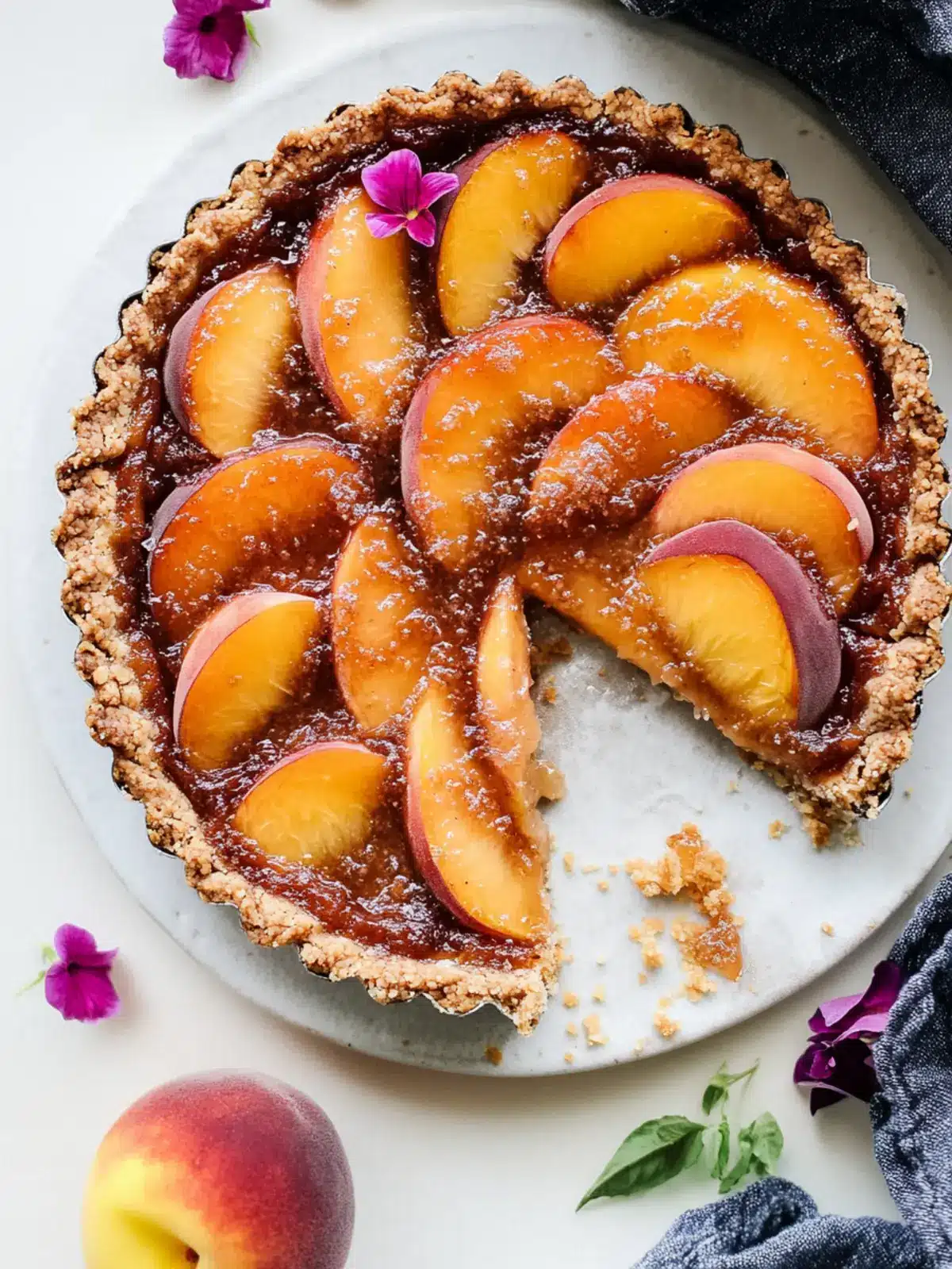 Discover the Joy of Spiced Miso Peach Tart Today! 3 Spiced Miso Peach Tart