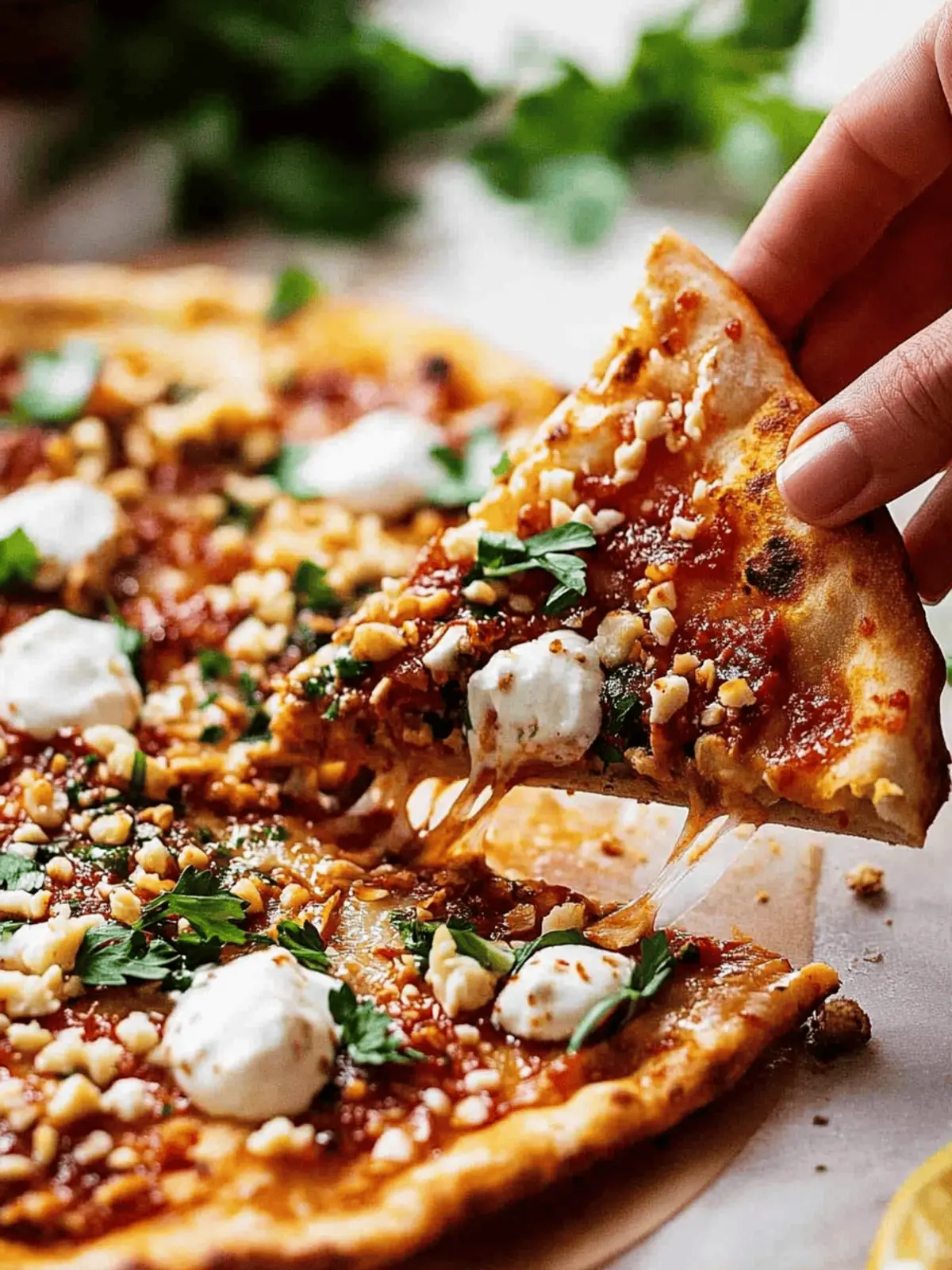 Lebanese Pizza Loaded with Spiced Chicken and Feta Delight 2 Lebanese Pizza