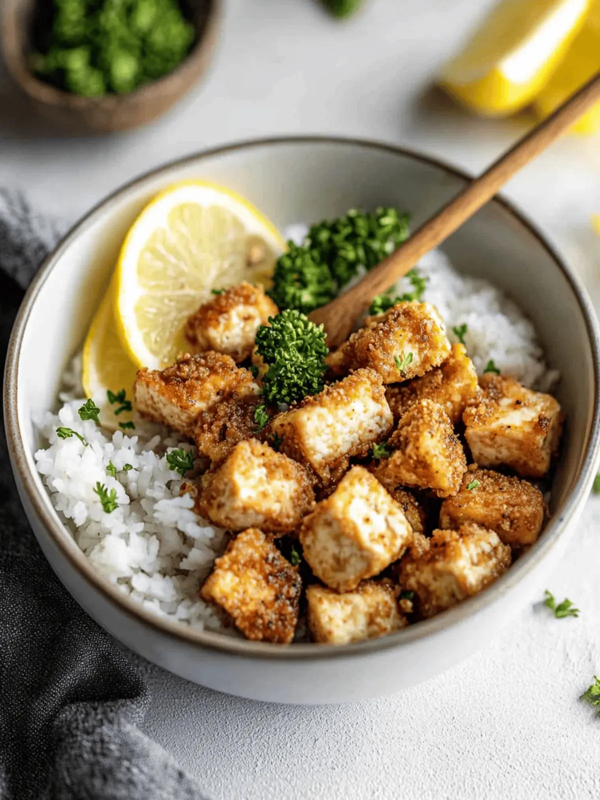 Crispy Baked Lemon Pepper Tofu That Will WOW Your Taste Buds 3 Baked Lemon Pepper Tofu