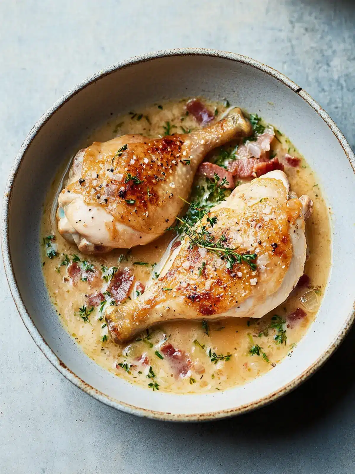 Bistro Chicken with Bacon, Tarragon and Crème Fraîche Bliss 4 Bistro Chicken with Bacon, Tarragon and Crème Fraîche