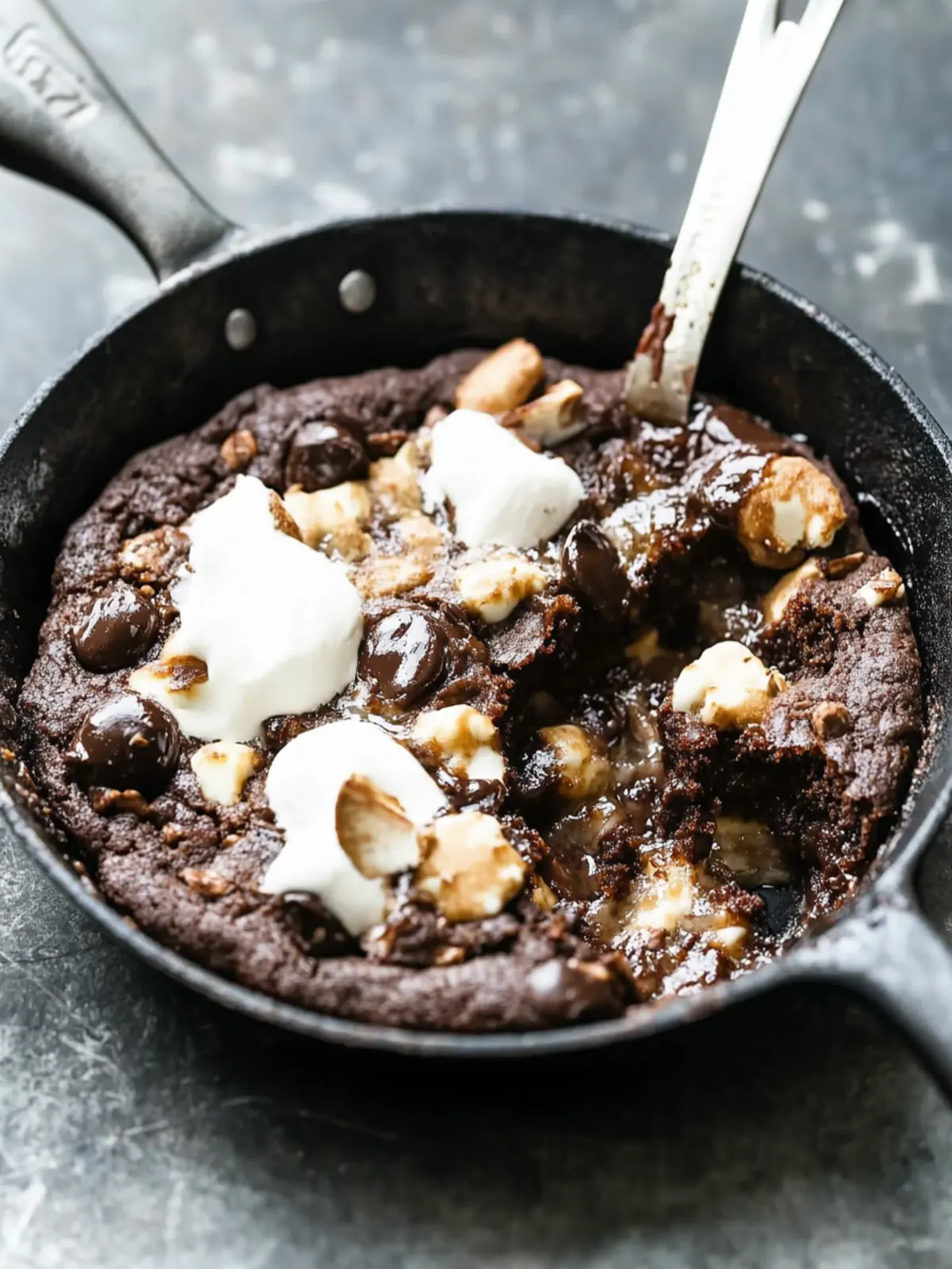Molten Rocky Road Skillet Cookies: Irresistibly Gooey Treats 4 Molten Rocky Road Skillet Cookies