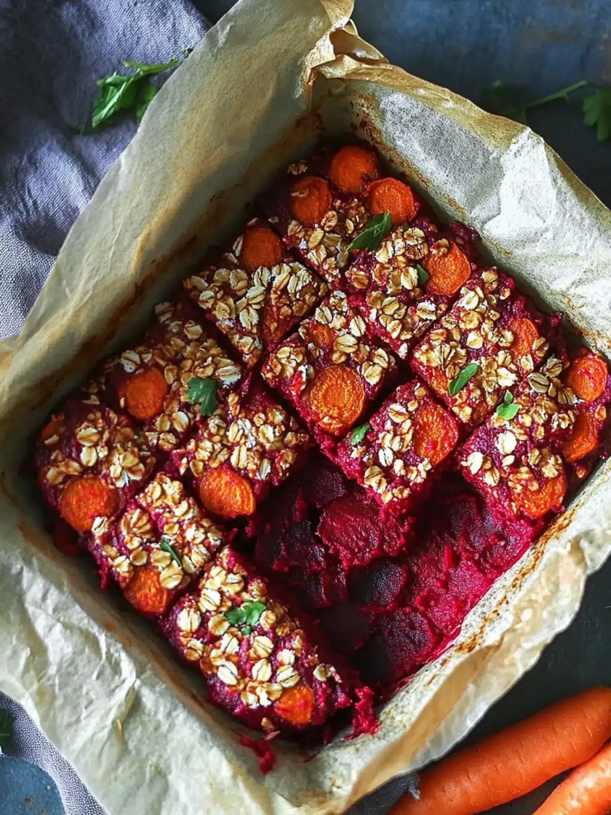Savory Beetroot, Carrot and Oat Bake for Wholesome Comfort 3 Savory Beetroot, Carrot and Oat Bake