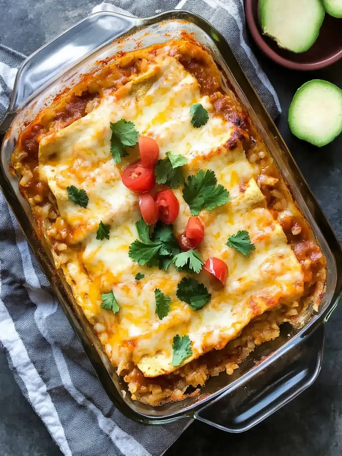 Cauliflower Rice Chicken Enchilada Casserole for Cozy Nights 2 Cauliflower Rice Chicken Enchilada Casserole