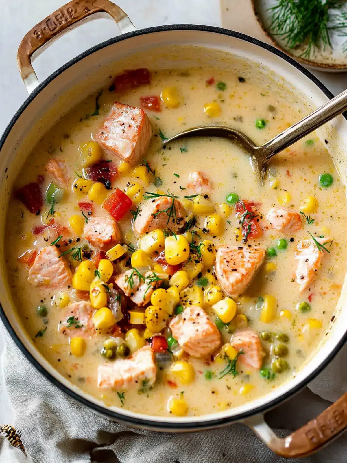 Cozy Up with Homemade Salmon Corn Chowder Delight 4 Salmon Corn Chowder