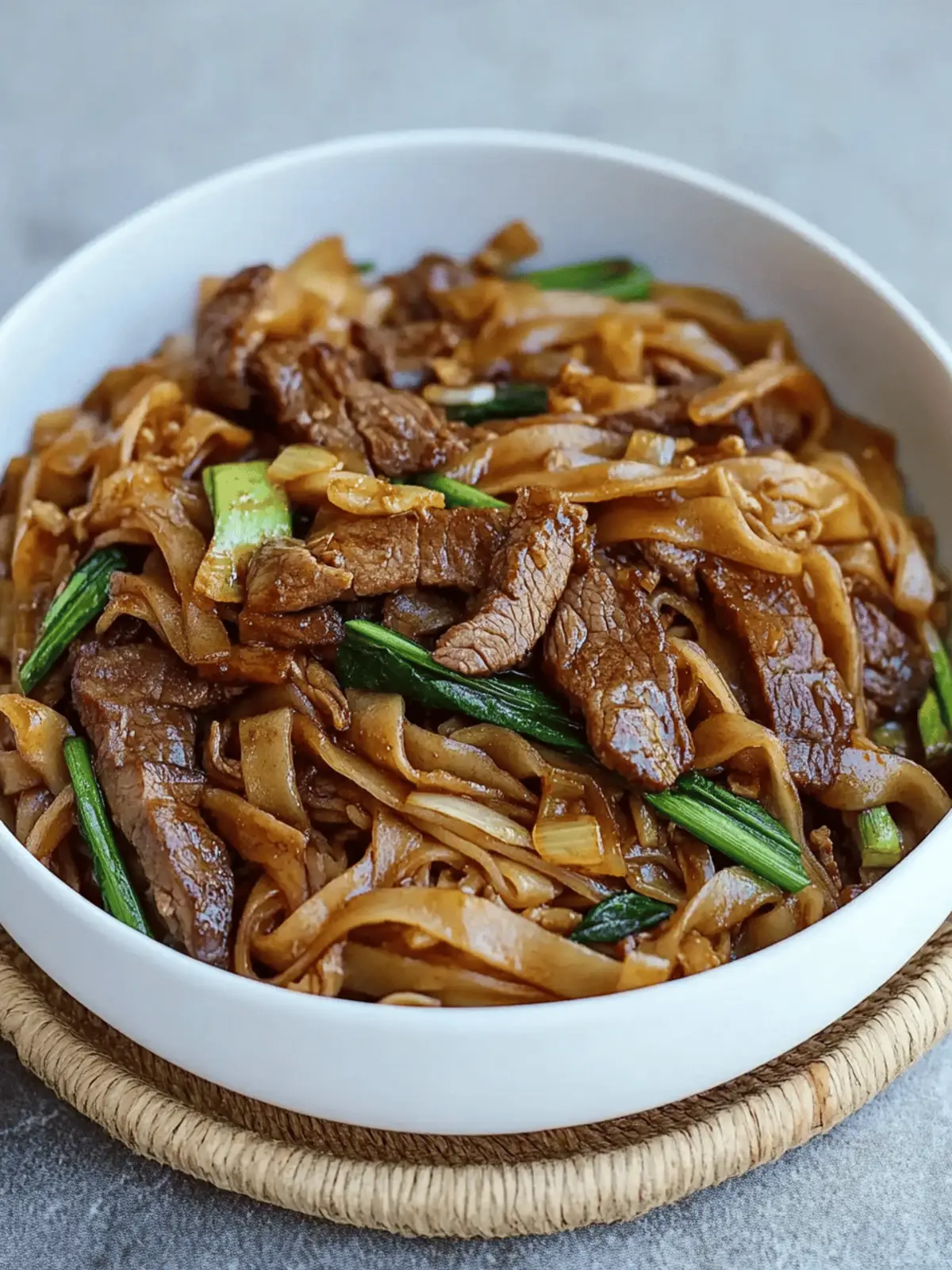 Savory Stir-fried Beef with Flat Rice Noodles in 20 Minutes 3 Stir-fried Beef with Flat Rice Noodles