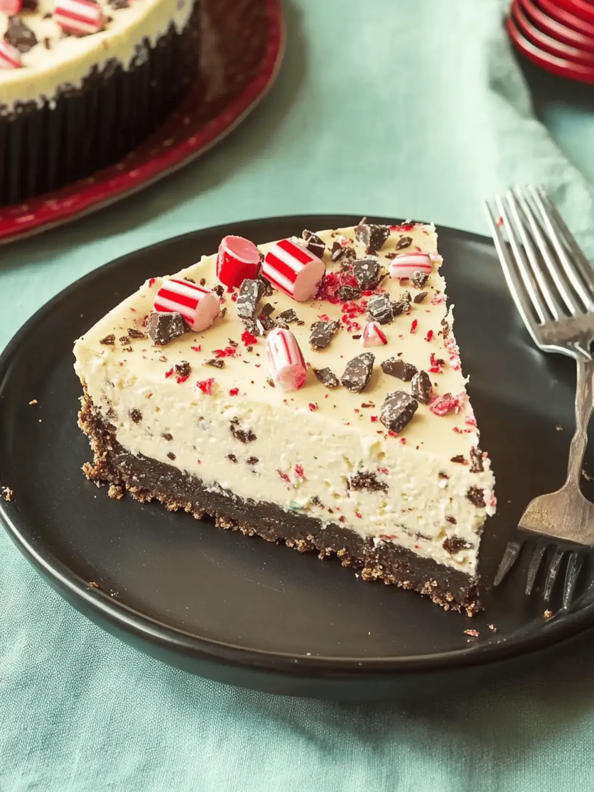 Deliciously Easy Peppermint Bark Cheesecake to Impress Friends 2 Easy Peppermint Bark Cheesecake
