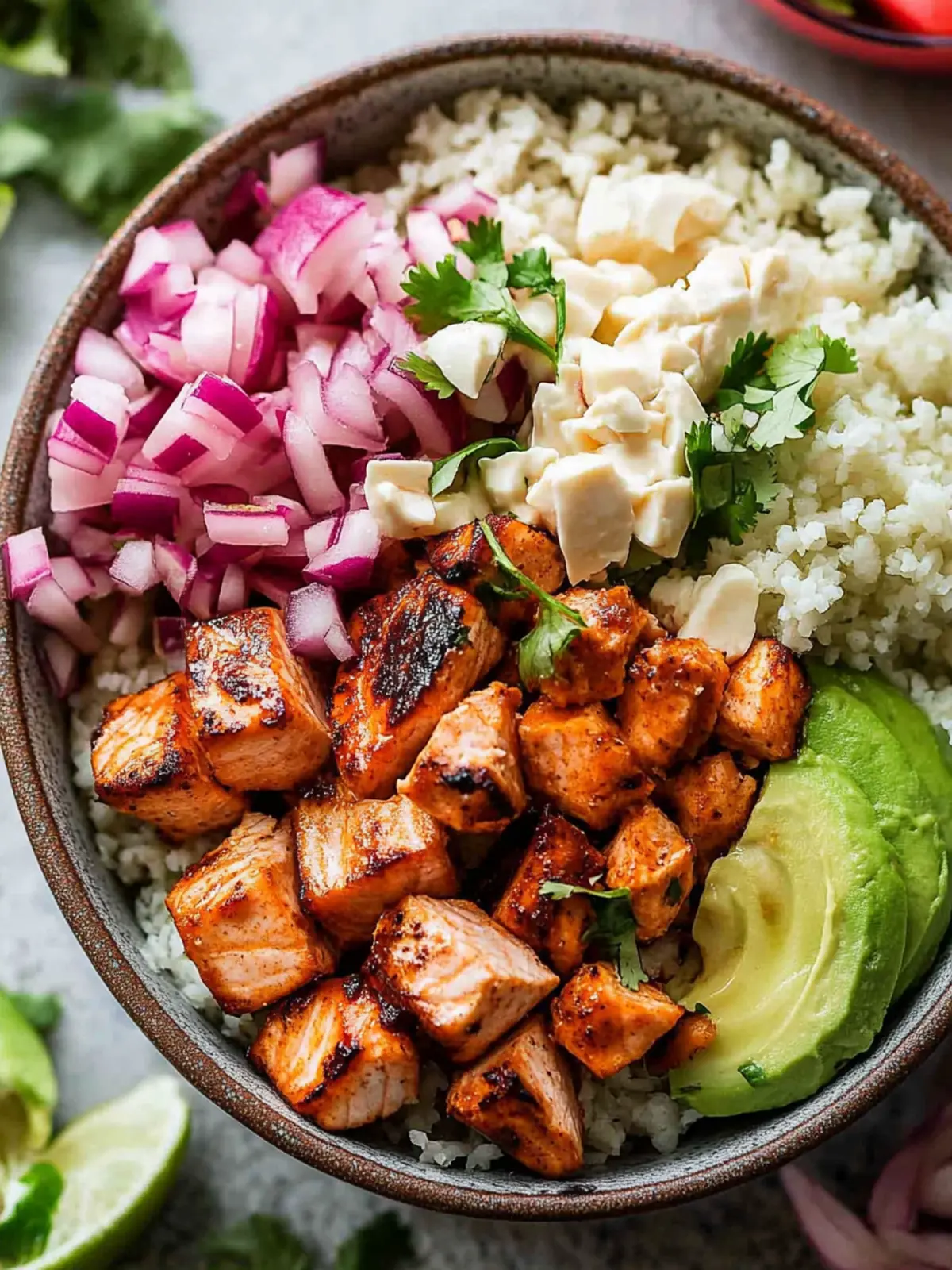 Chili Lime Salmon Taco Bowls for Flavorful Healthy Nights 2 Salmon Taco Bowls