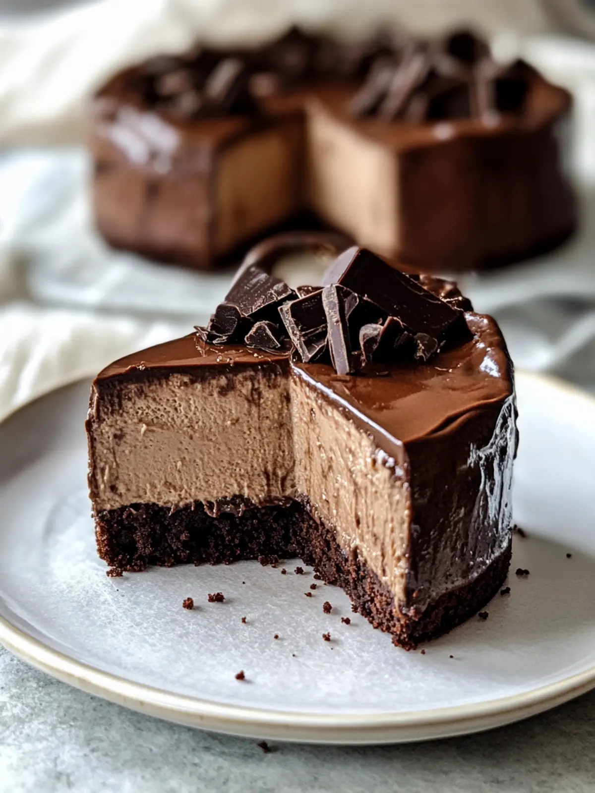 Decadent Mini Mocha Brownie Chocolate Basque Cheesecake Delight 4 Mini Mocha Brownie Chocolate Basque Cheesecake