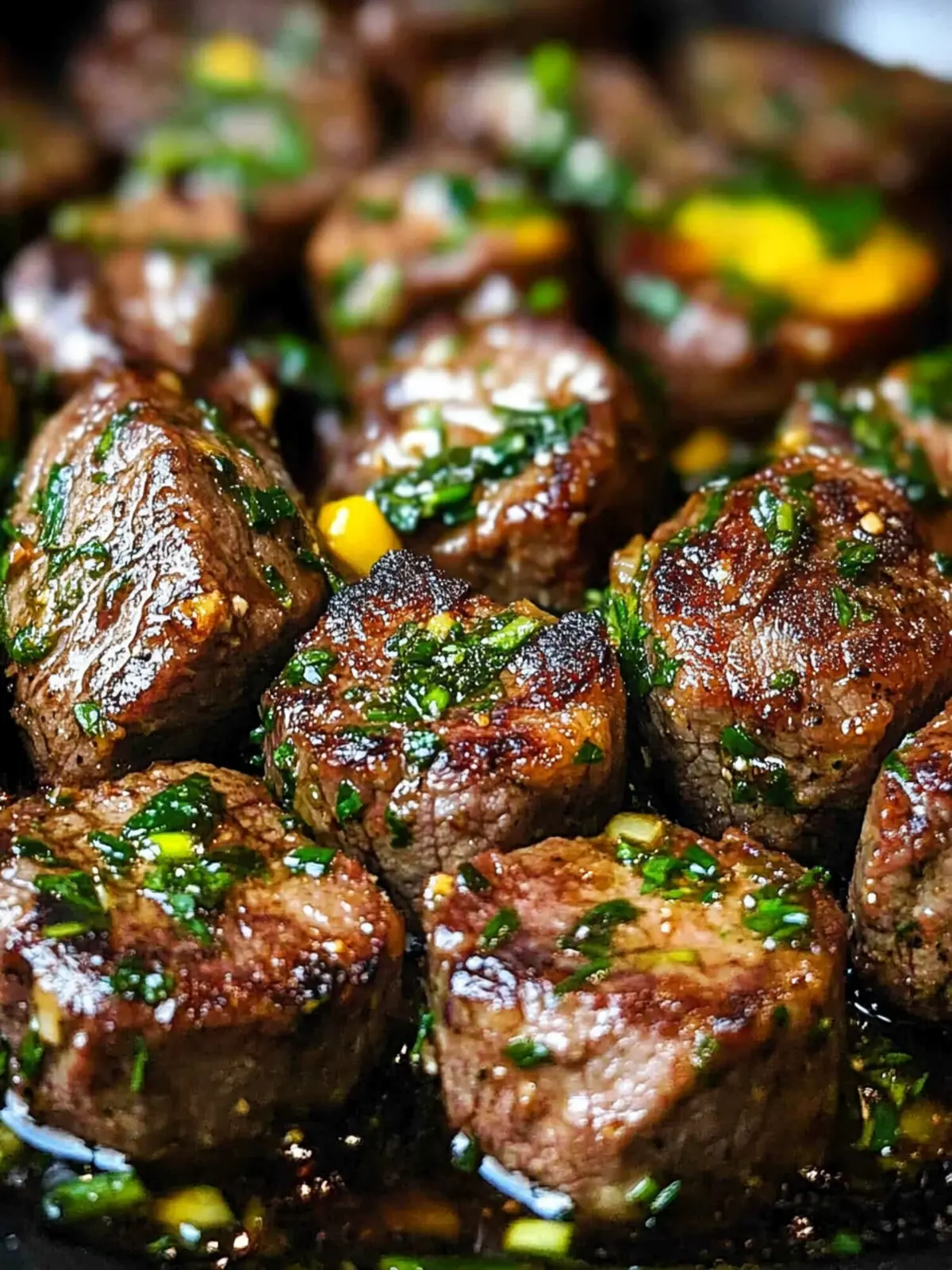 Savory Garlic Butter Steak Bites with Zucchini Delight 4 Garlic Butter Steak Bites