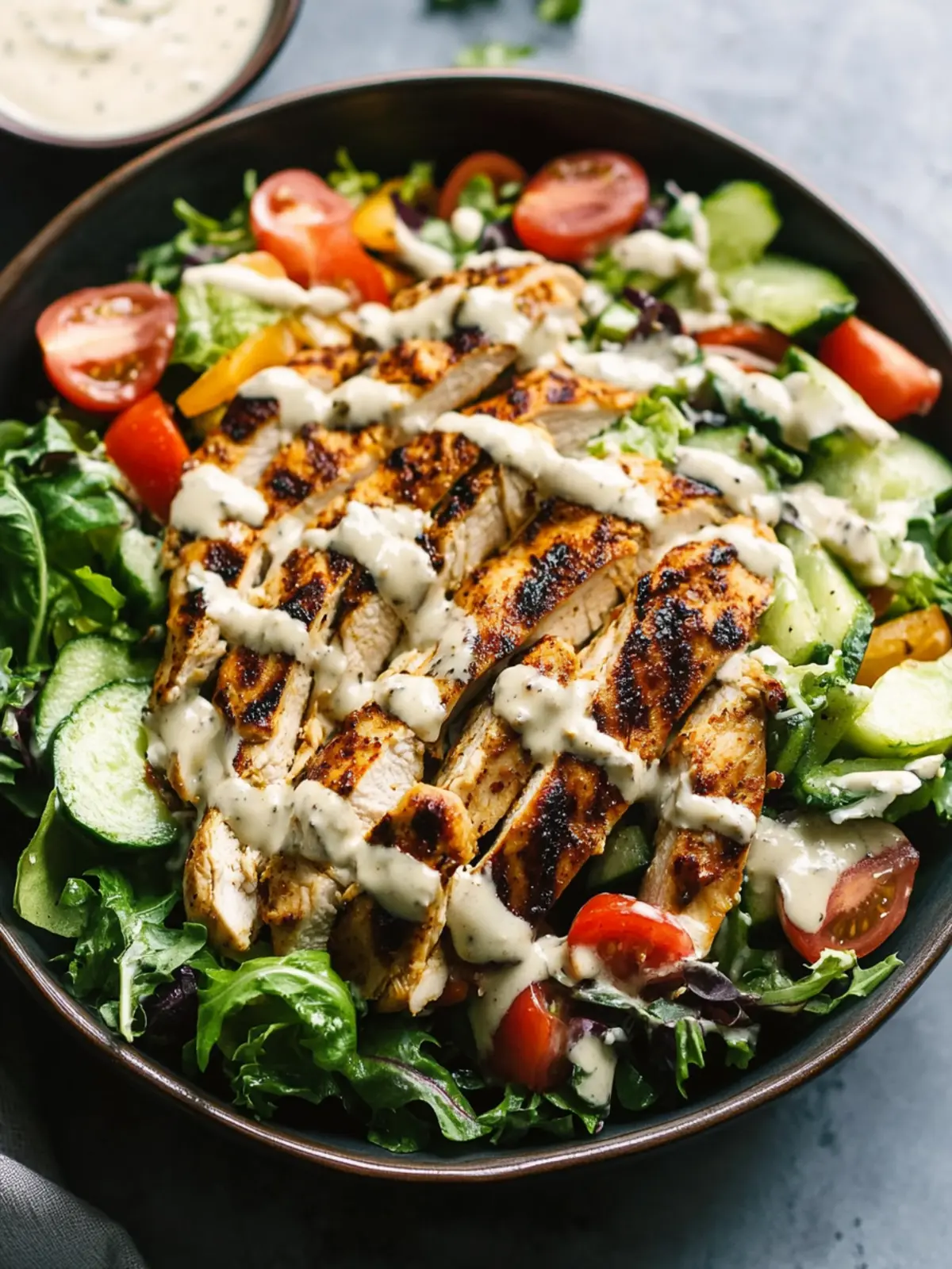 Mouthwatering Chicken Shawarma Salad with Tahini Dressing Delight 3 Chicken Shawarma Salad with Tahini Dressing