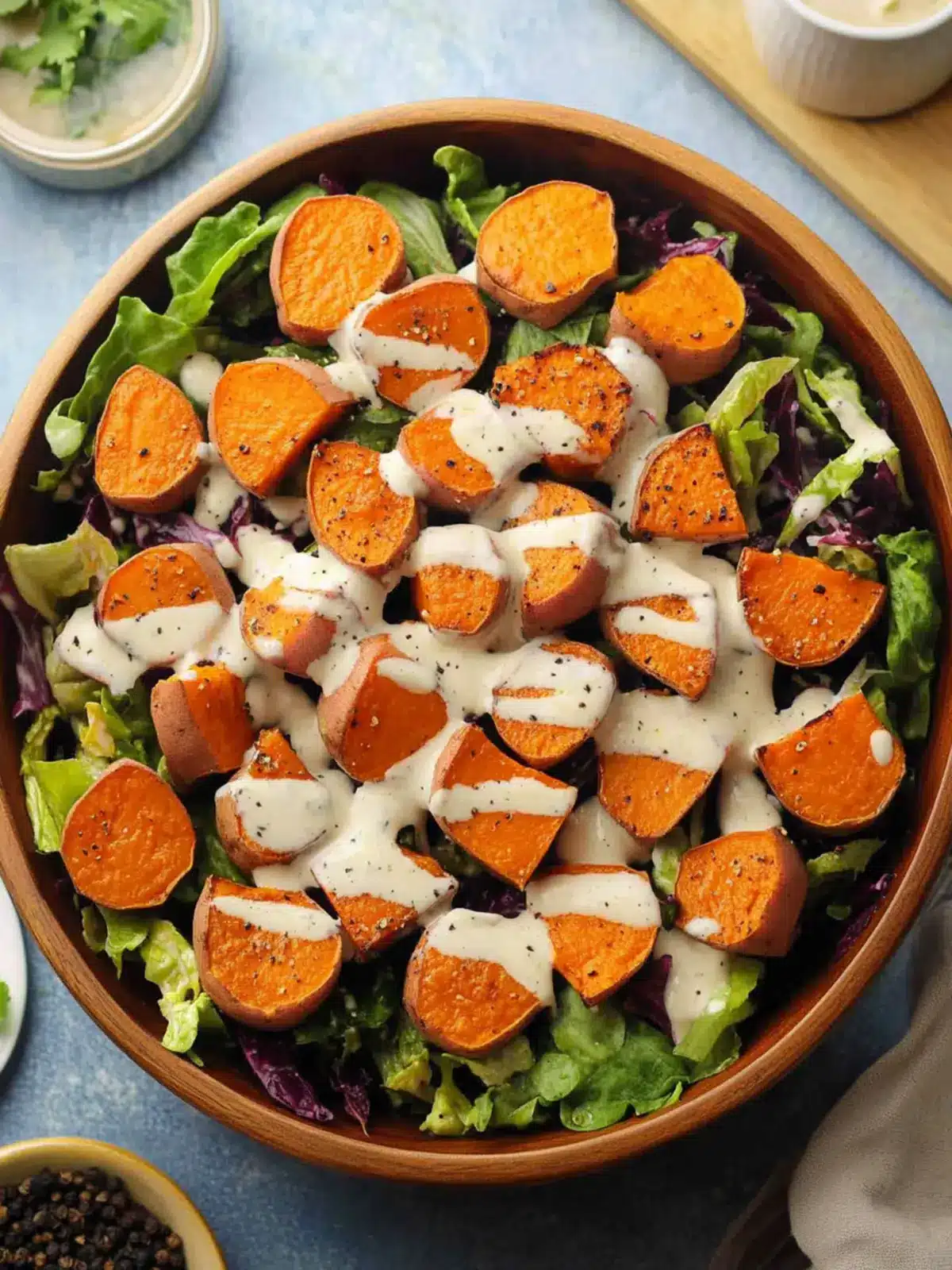 Vegan Sweet Potato Salad with Zesty Tahini Dressing 2 Vegan Sweet Potato Salad