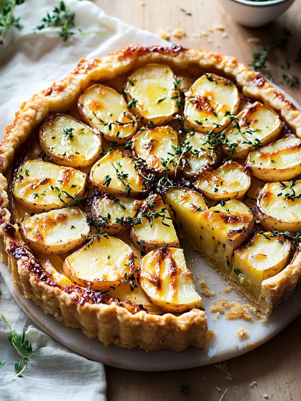 Delicious New Potato, Shallot & Manouri Tart You ll Love 4 New potato, shallot & manouri tart