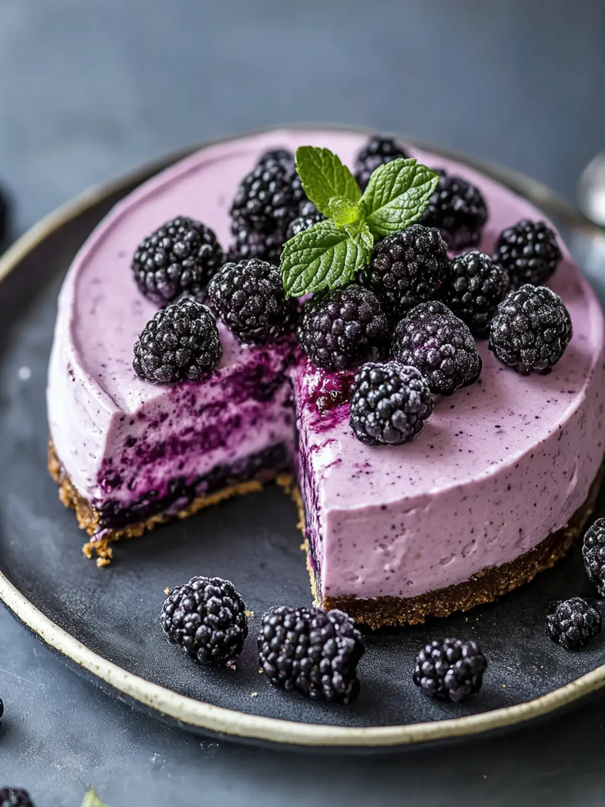 Delicious No Bake Blackberry Cheesecake for Effortless Indulgence 2 No Bake Blackberry Cheesecake
