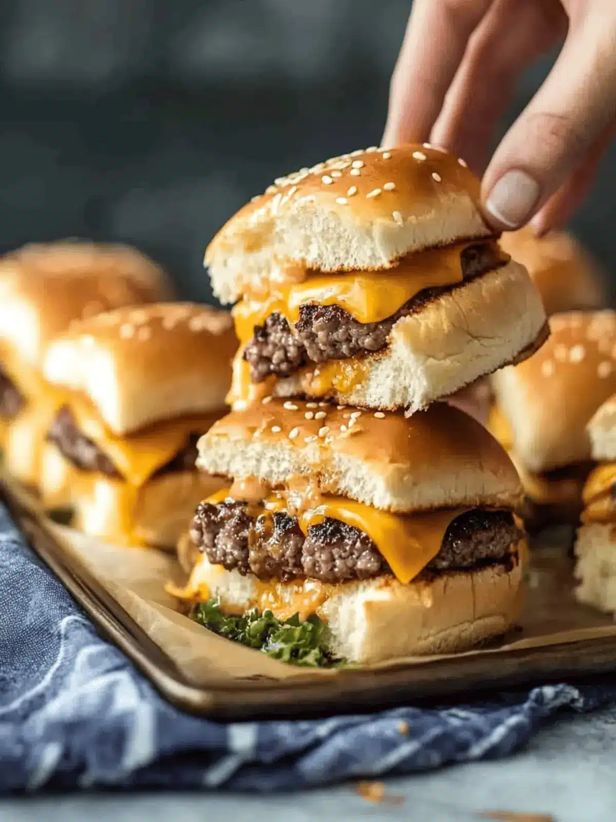 Cheeseburger Sliders: Easy Baked Joy for Your Next Party 2 Cheeseburger Sliders