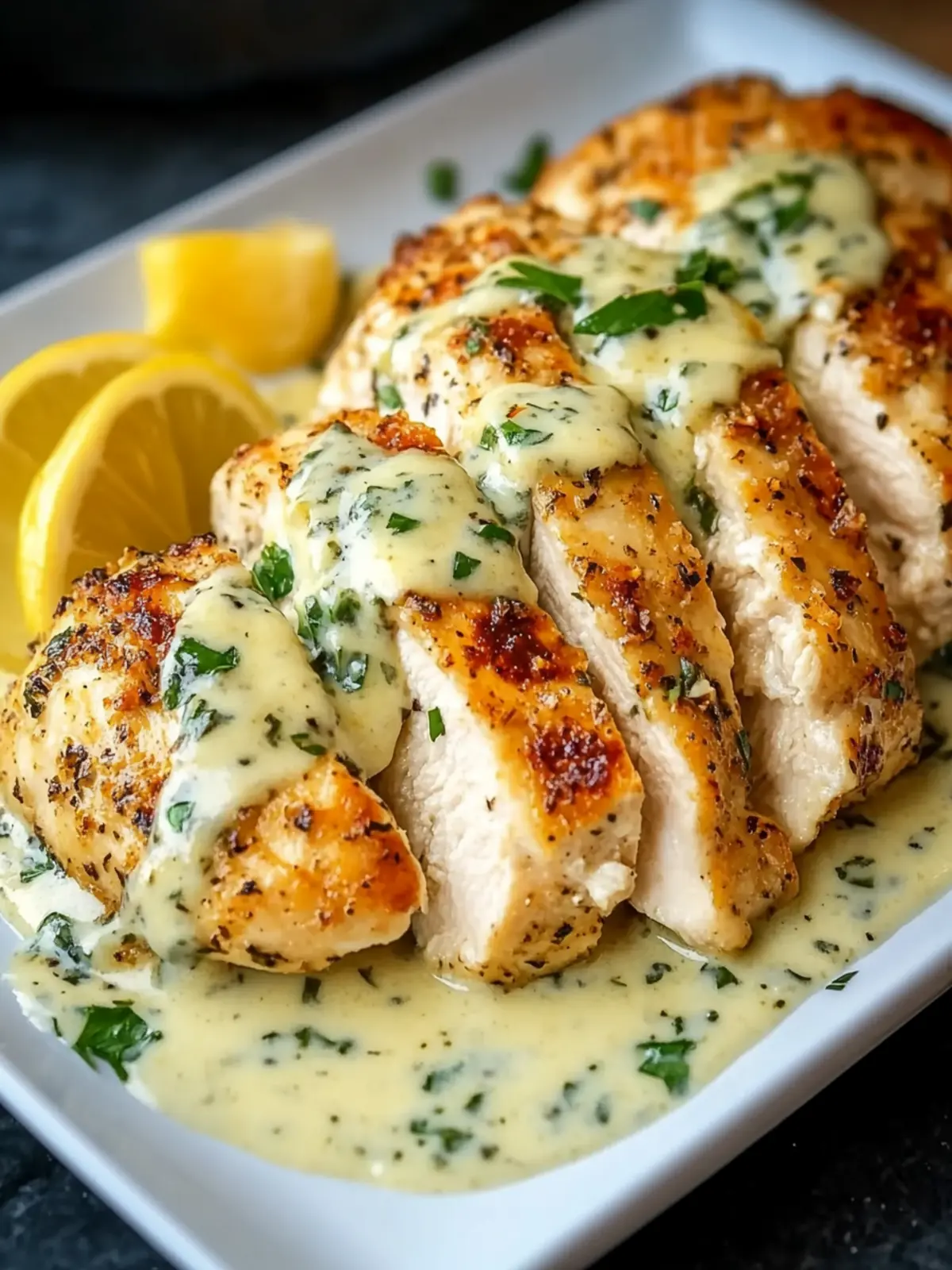 Baked Caesar Chicken with Creamy Parmesan Sauce Made Easy 4 Baked Caesar Chicken with Creamy Parmesan Sauce