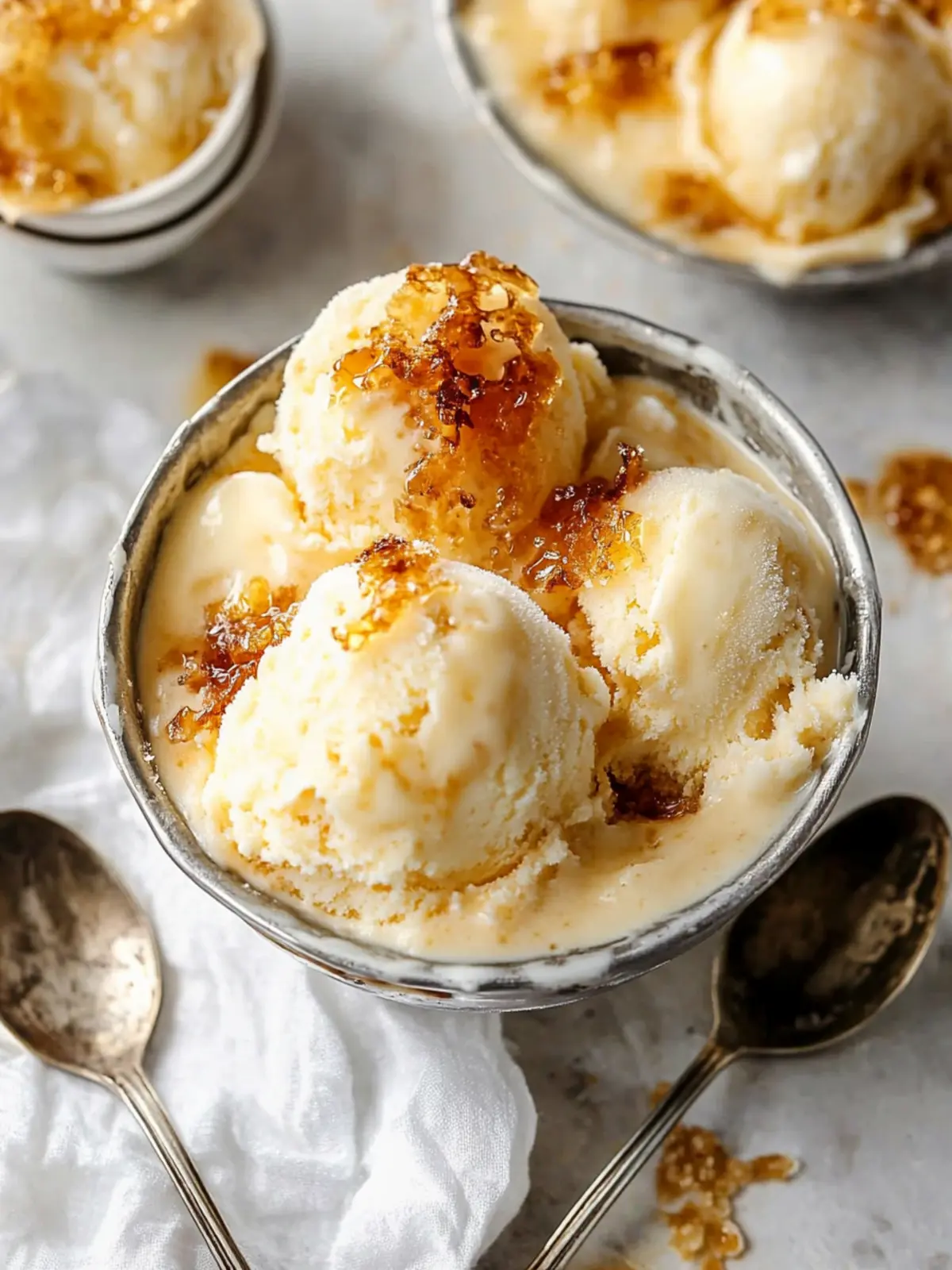 Indulge in Irresistible Homemade Crème Brûlée Ice Cream 2 Homemade Crème Brûlée Ice Cream