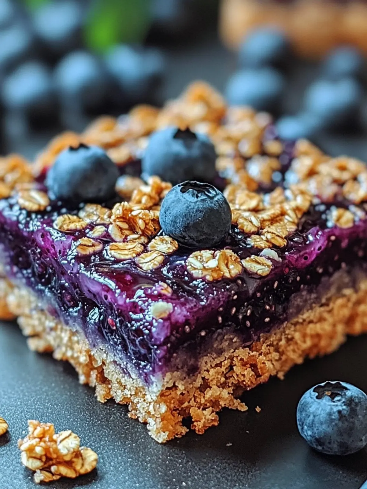 Delicious Blueberry Chia Jam Bars: Healthy, Quick Snack 3 Blueberry Chia Jam Bars