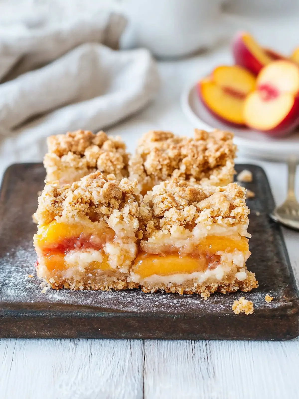 Peaches and Cream Crumble Bars: A Summer Delight You ll Love 3 Peaches and Cream Crumble Bars