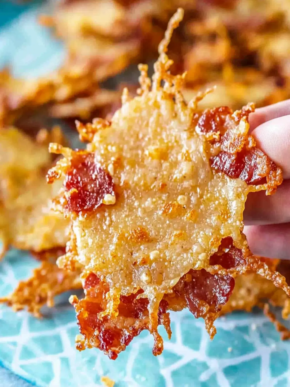 Delicious Bacon Parmesan Crisps for Quick Snack Cravings 2 Bacon Parmesan Crisps