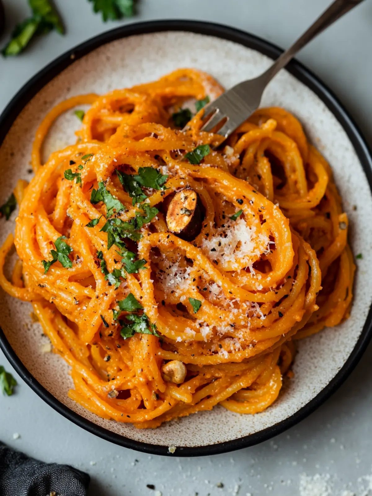 Roasted Carrot Pasta Bliss: A Creamy Veggie Delight 3 Roasted Carrot Pasta