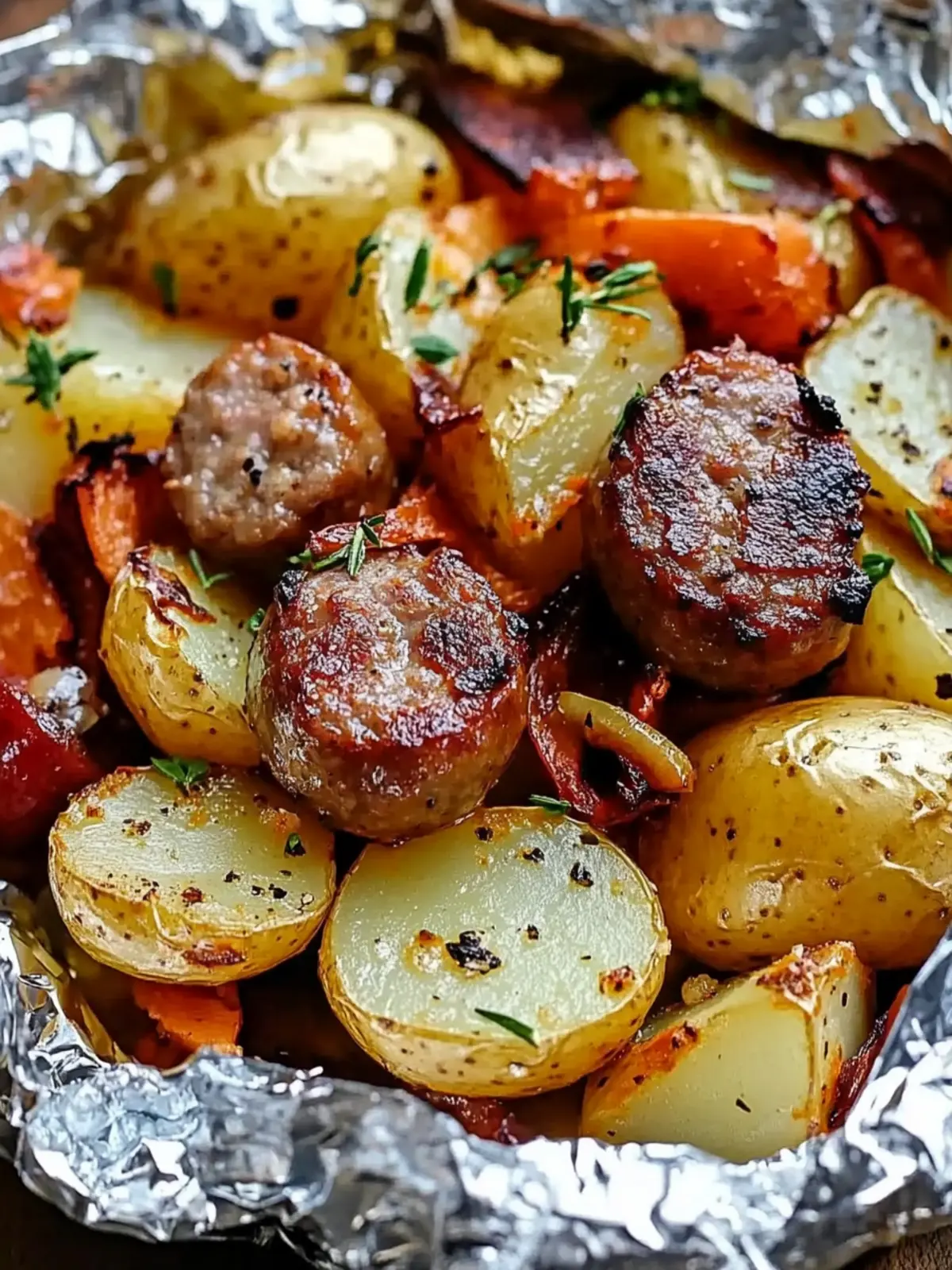Easy Sausage & Potato Foil Packet Dinner Everyone Will Love 2 Sausage & Potato Foil Packet