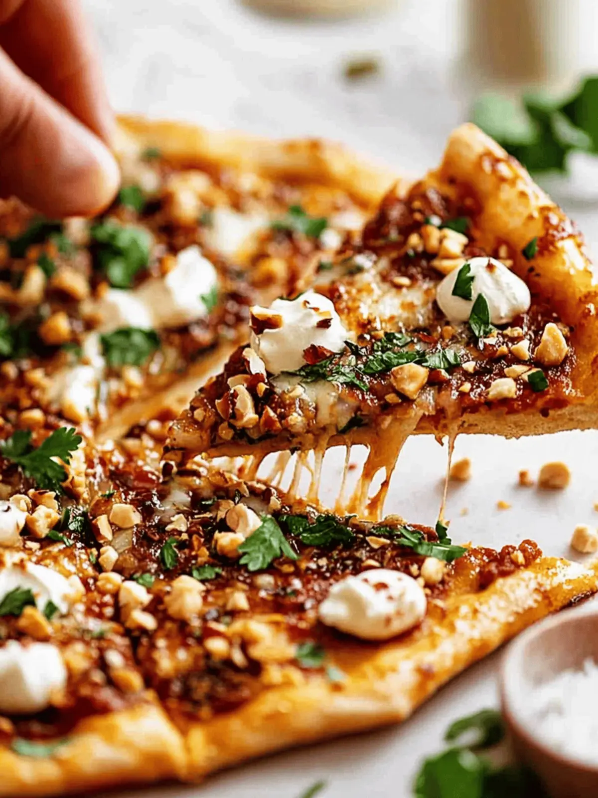 Lebanese Pizza Loaded with Spiced Chicken and Feta Delight 4 Lebanese Pizza